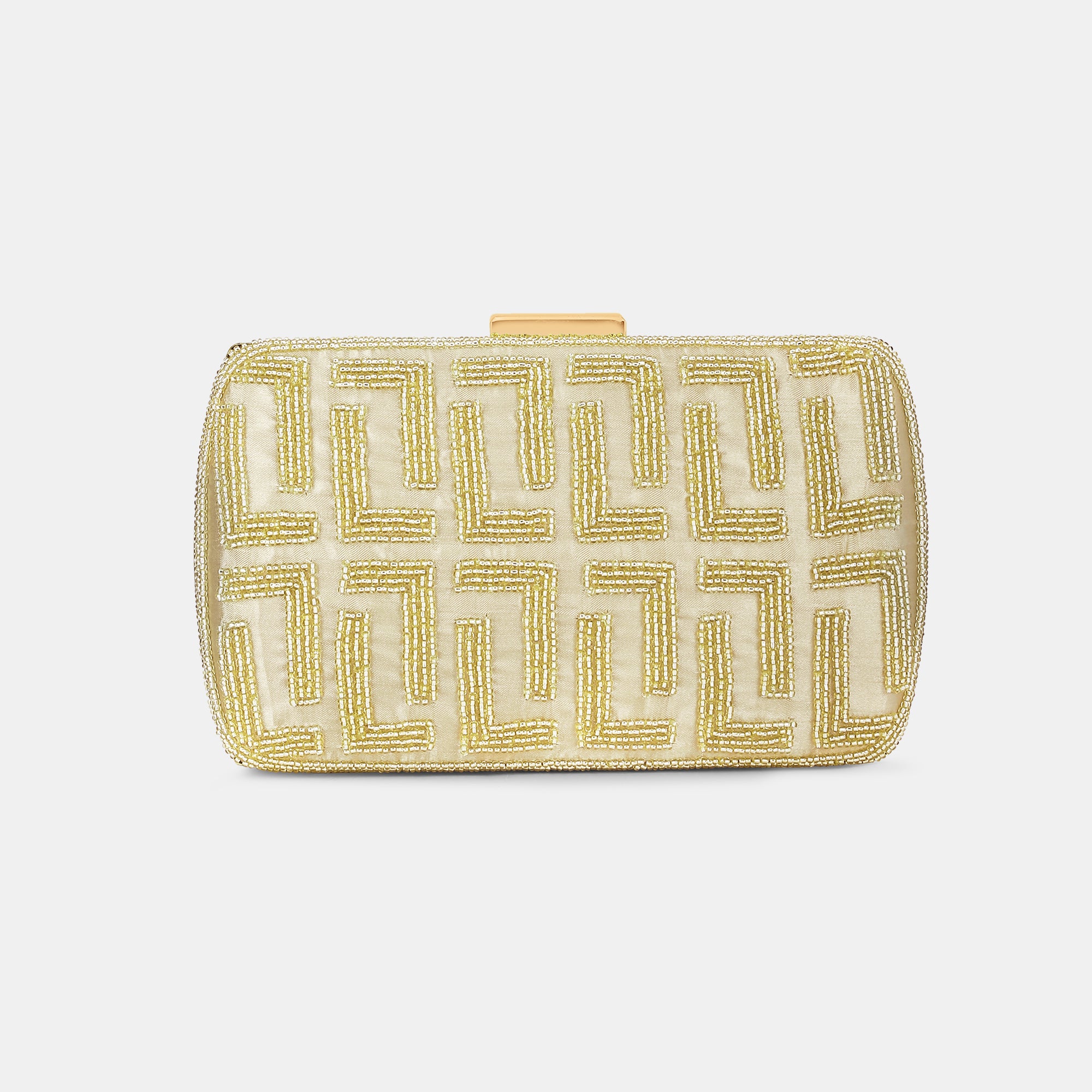 Gemmy Gold Medium Frame Clutch
