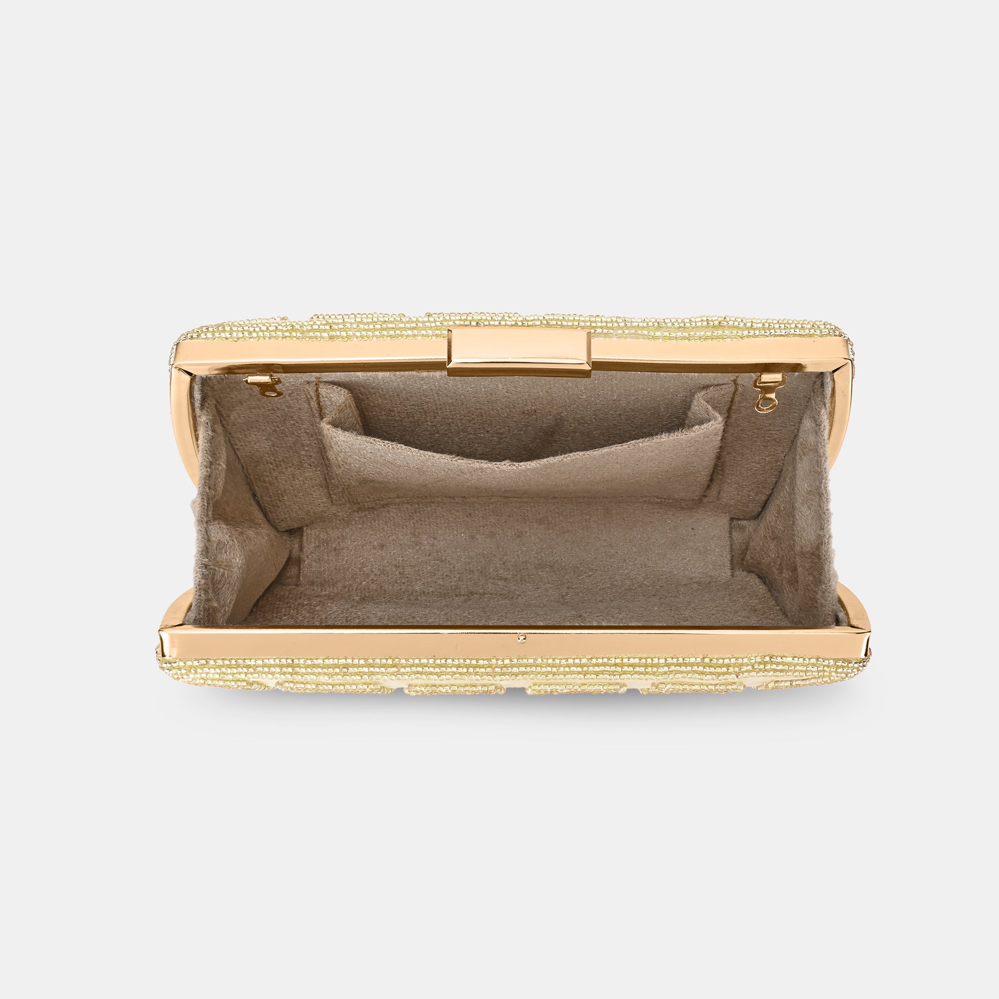 Gemmy Gold Medium Frame Clutch