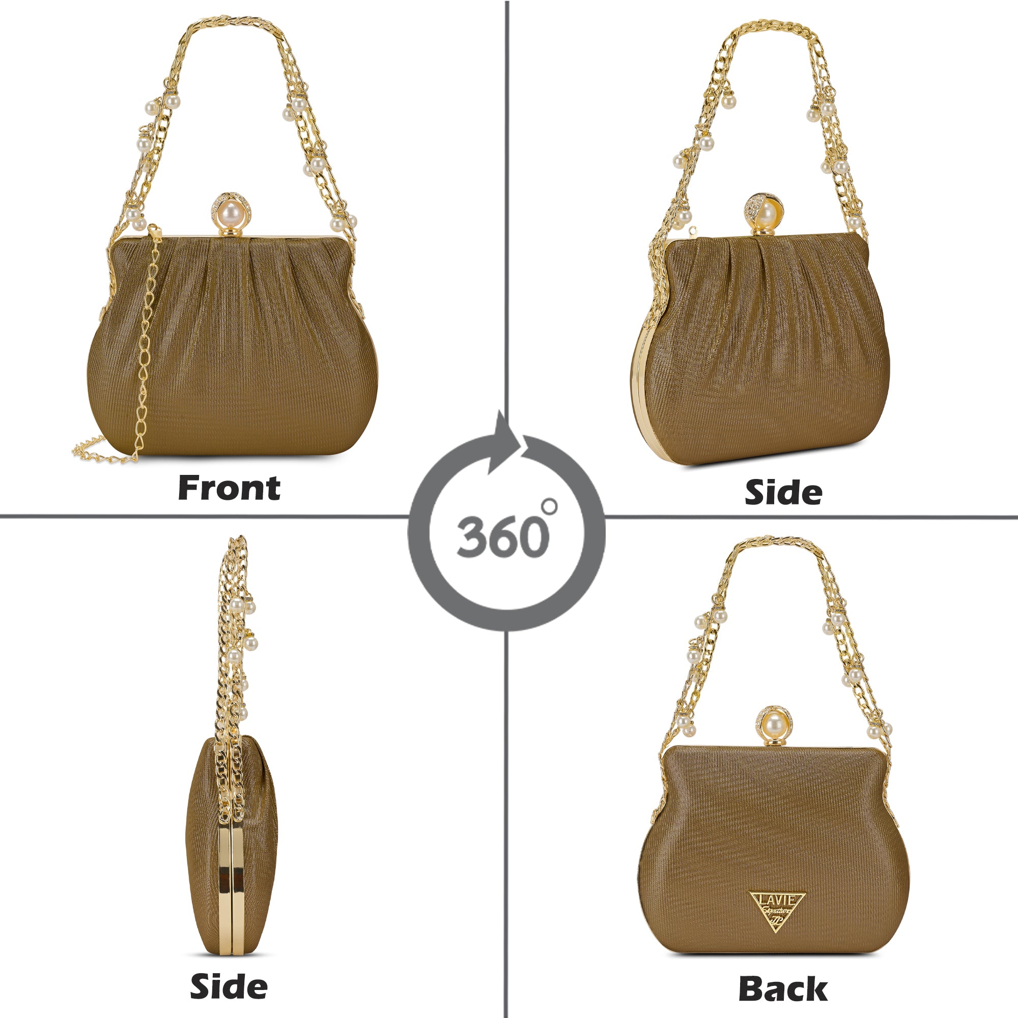Clovis Small Dual Handle Frame Clutch