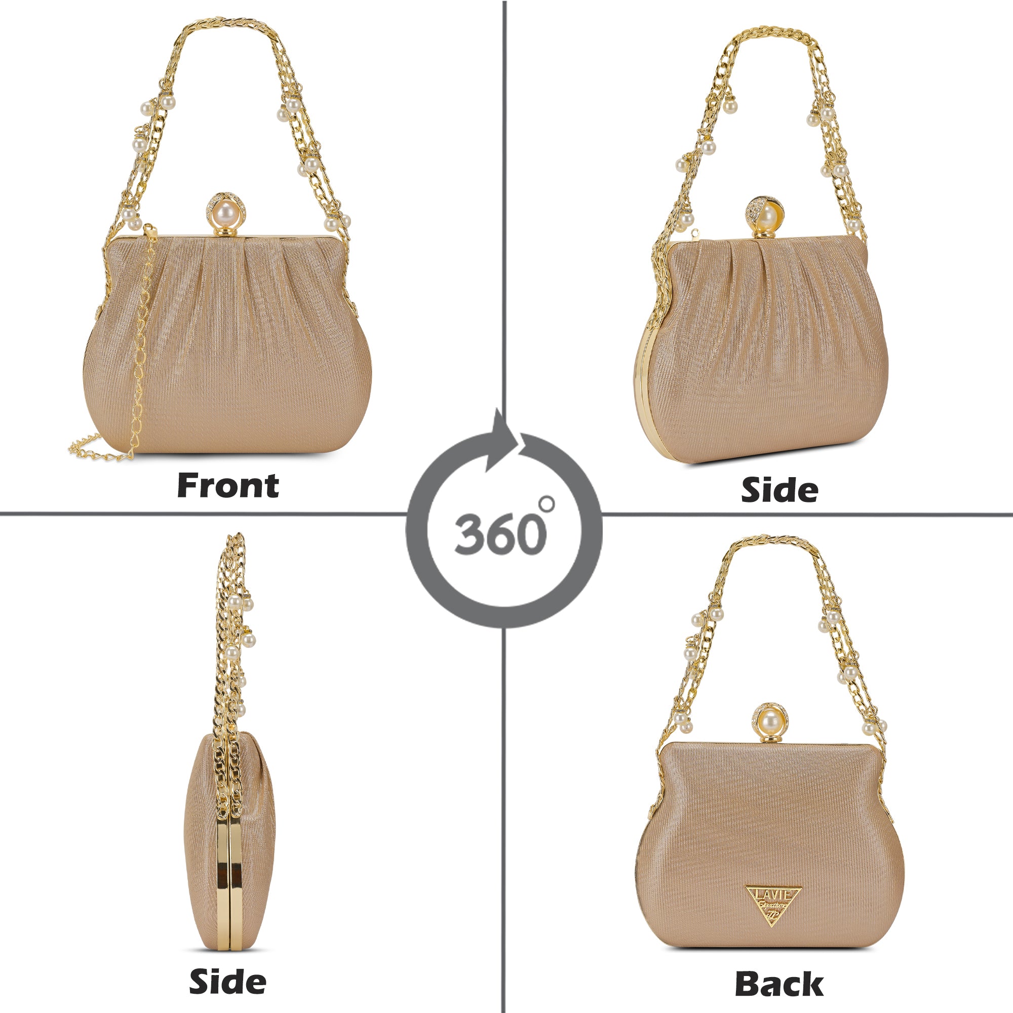 Clovis Small Dual Handle Frame Clutch