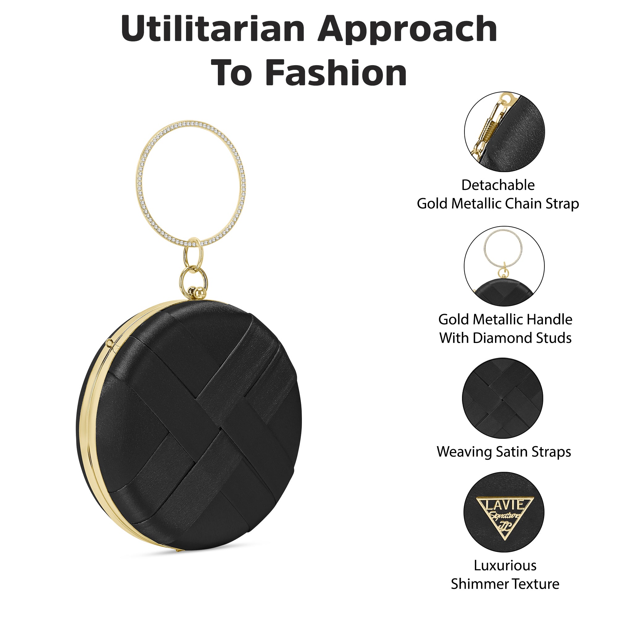 Orem Medium Circle Frame Clutch