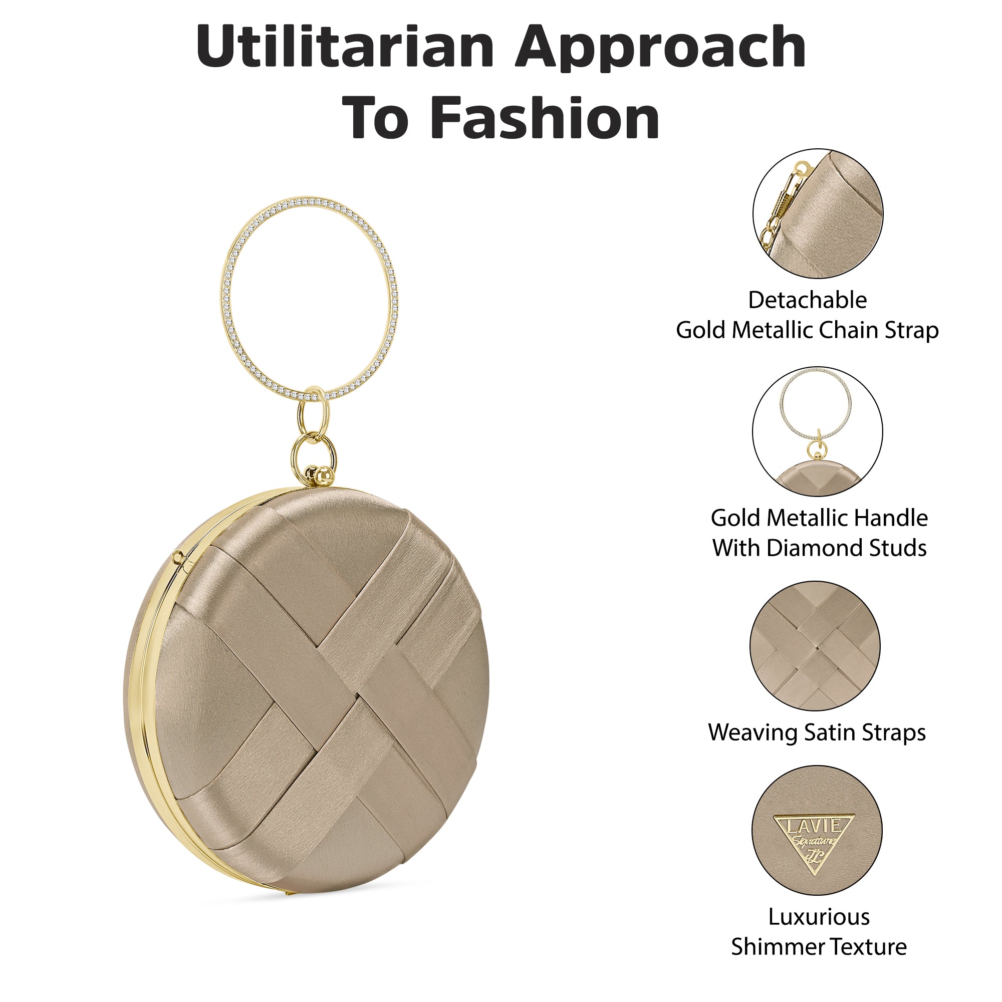 Orem Medium Circle Frame Clutch