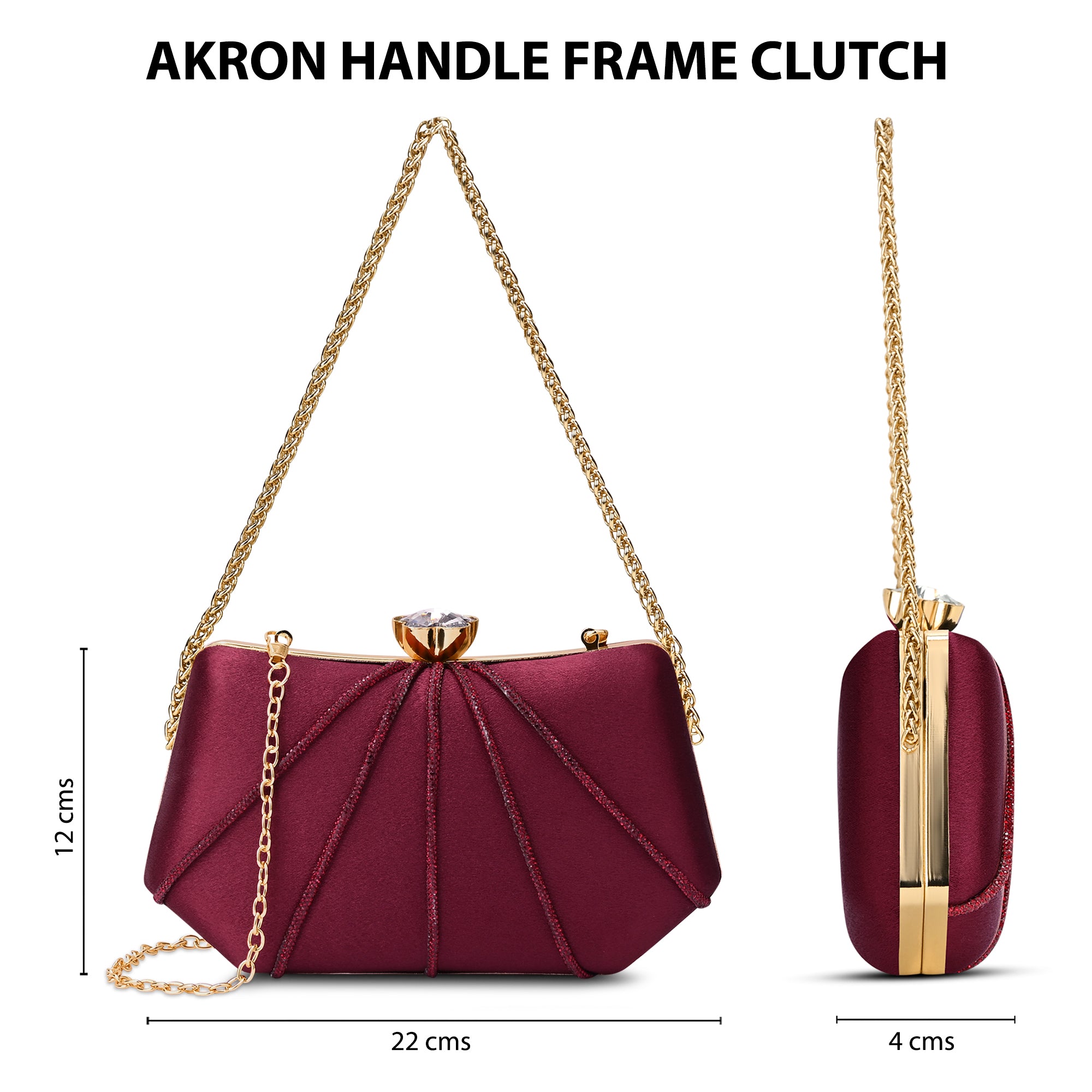 Akron Handle Medium Frame Clutch
