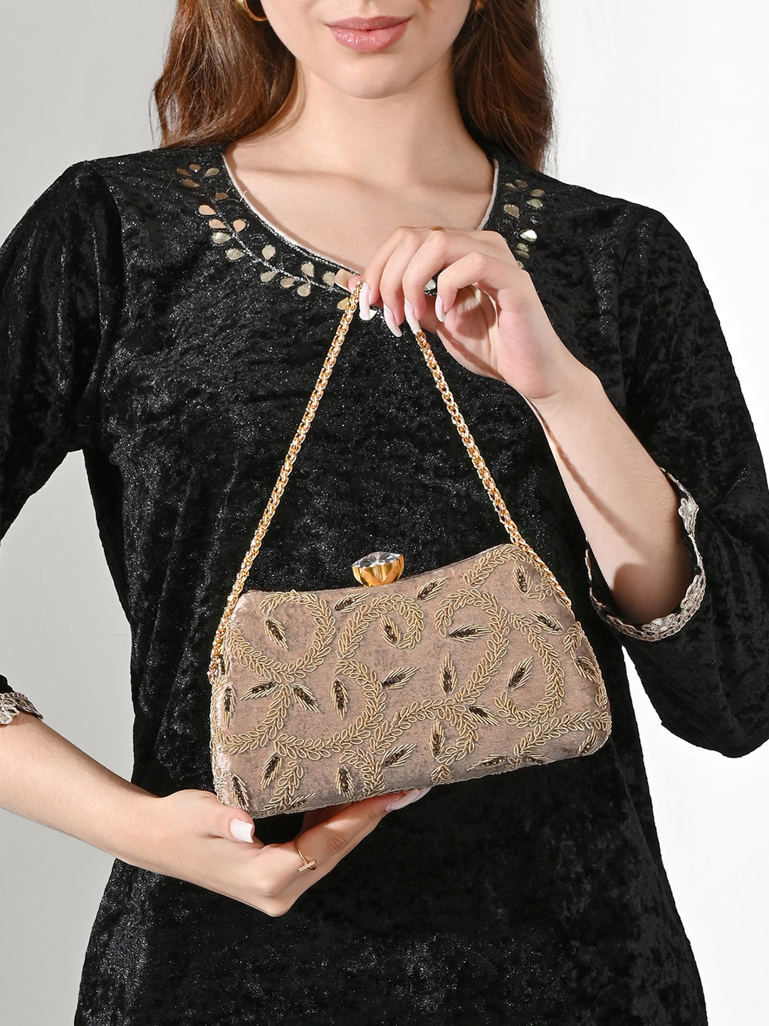 Trenton Handle Large Frame Clutch