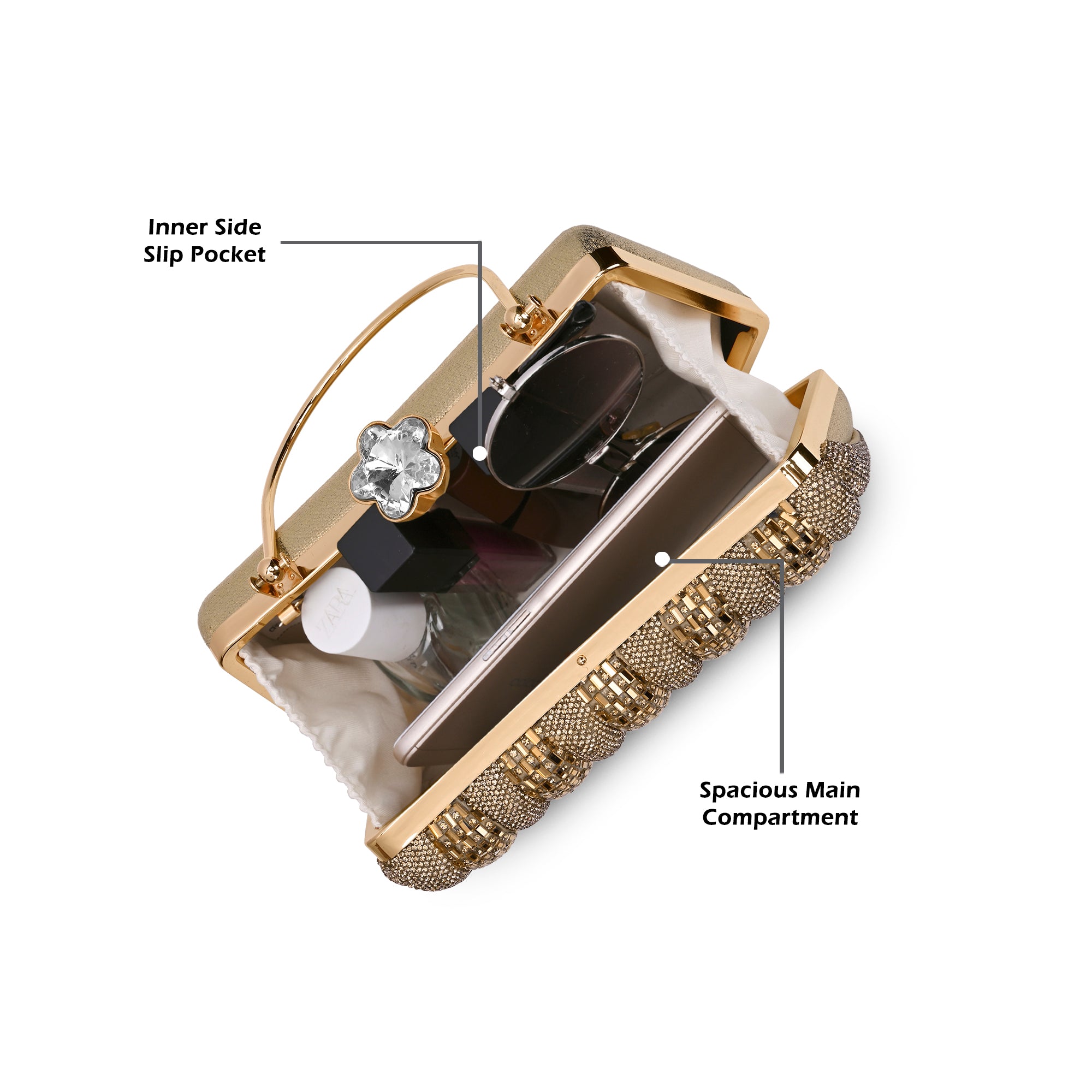 Quincy Handle Medium Frame Clutch