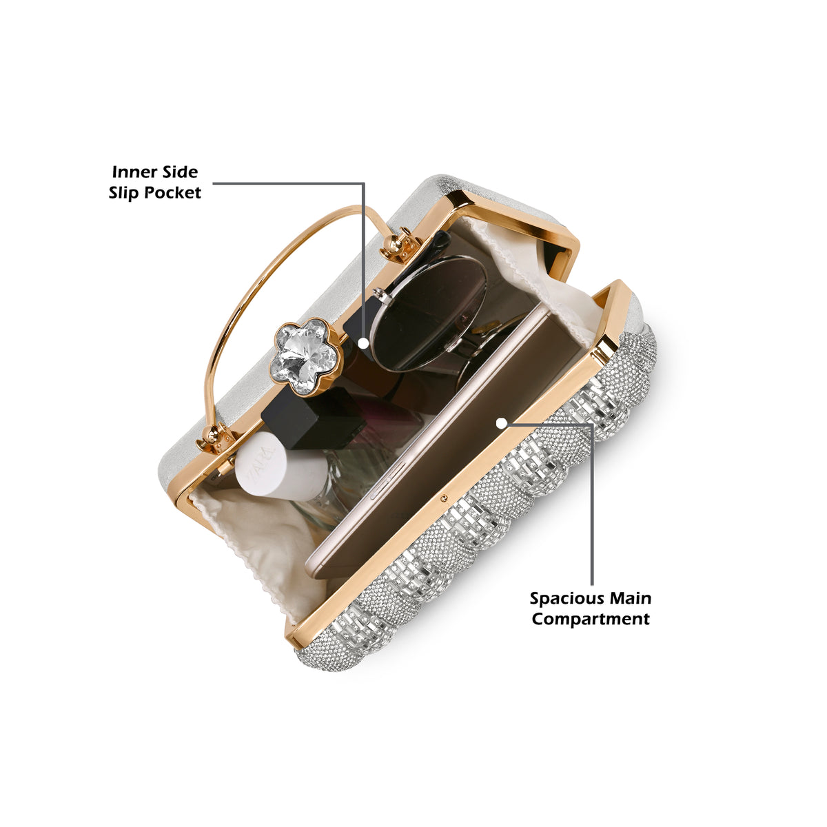 Quincy Handle Medium Frame Clutch