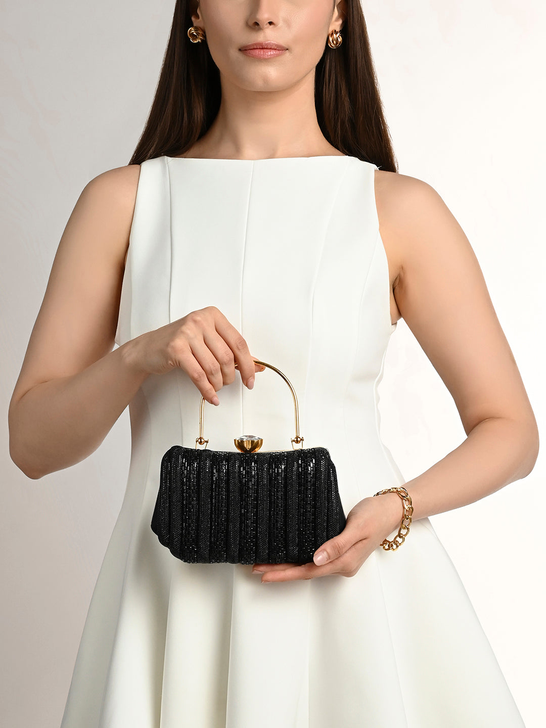 Quincy Handle Medium Frame Clutch