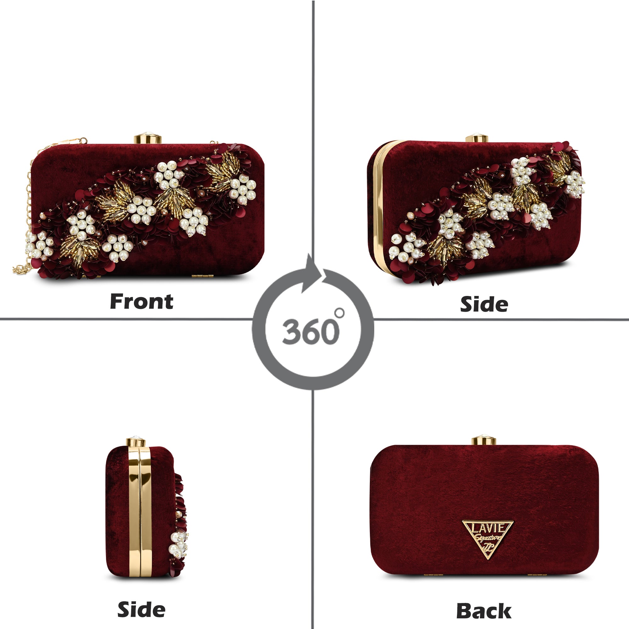 Eris Square Medium Frame Clutch