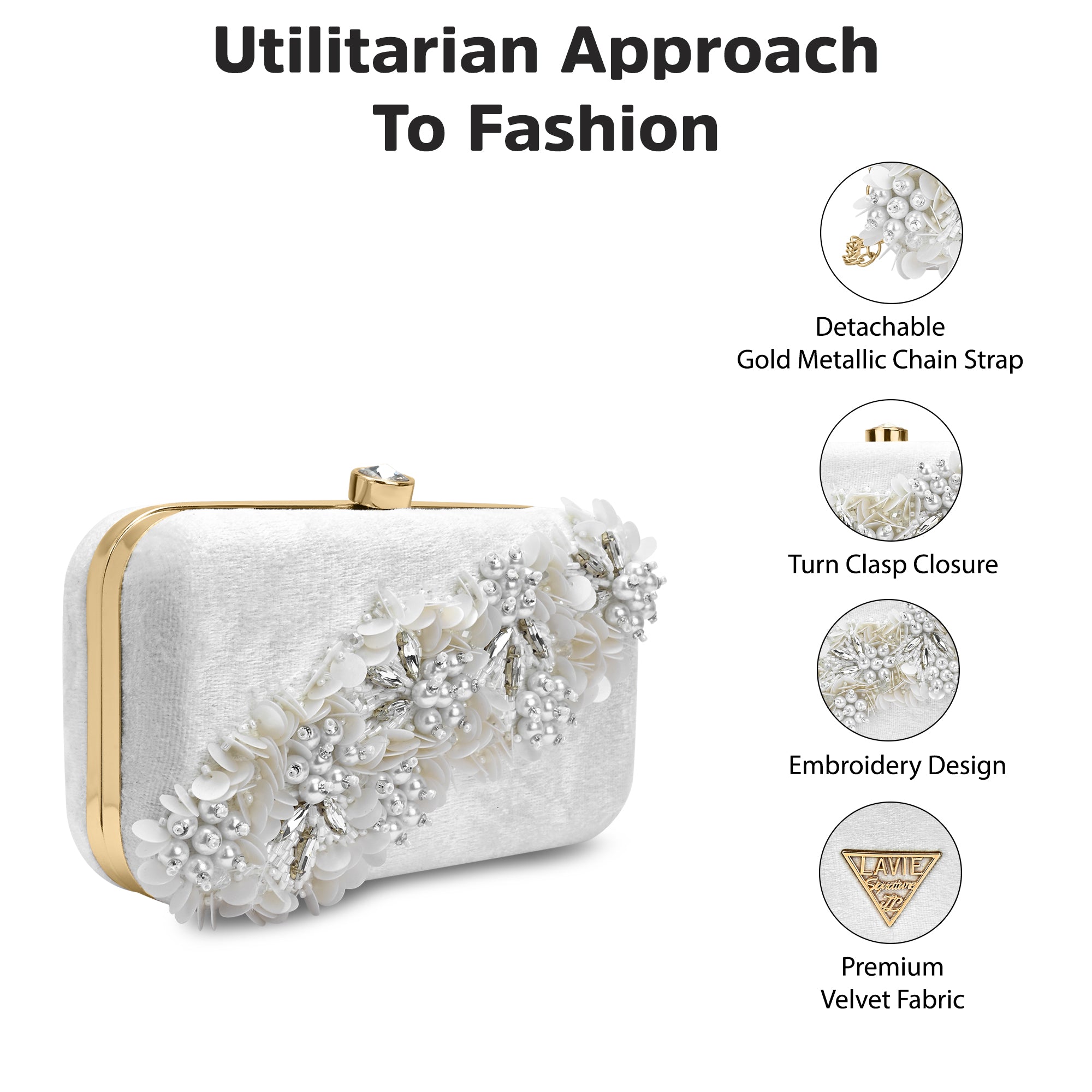Eris Square Medium Frame Clutch