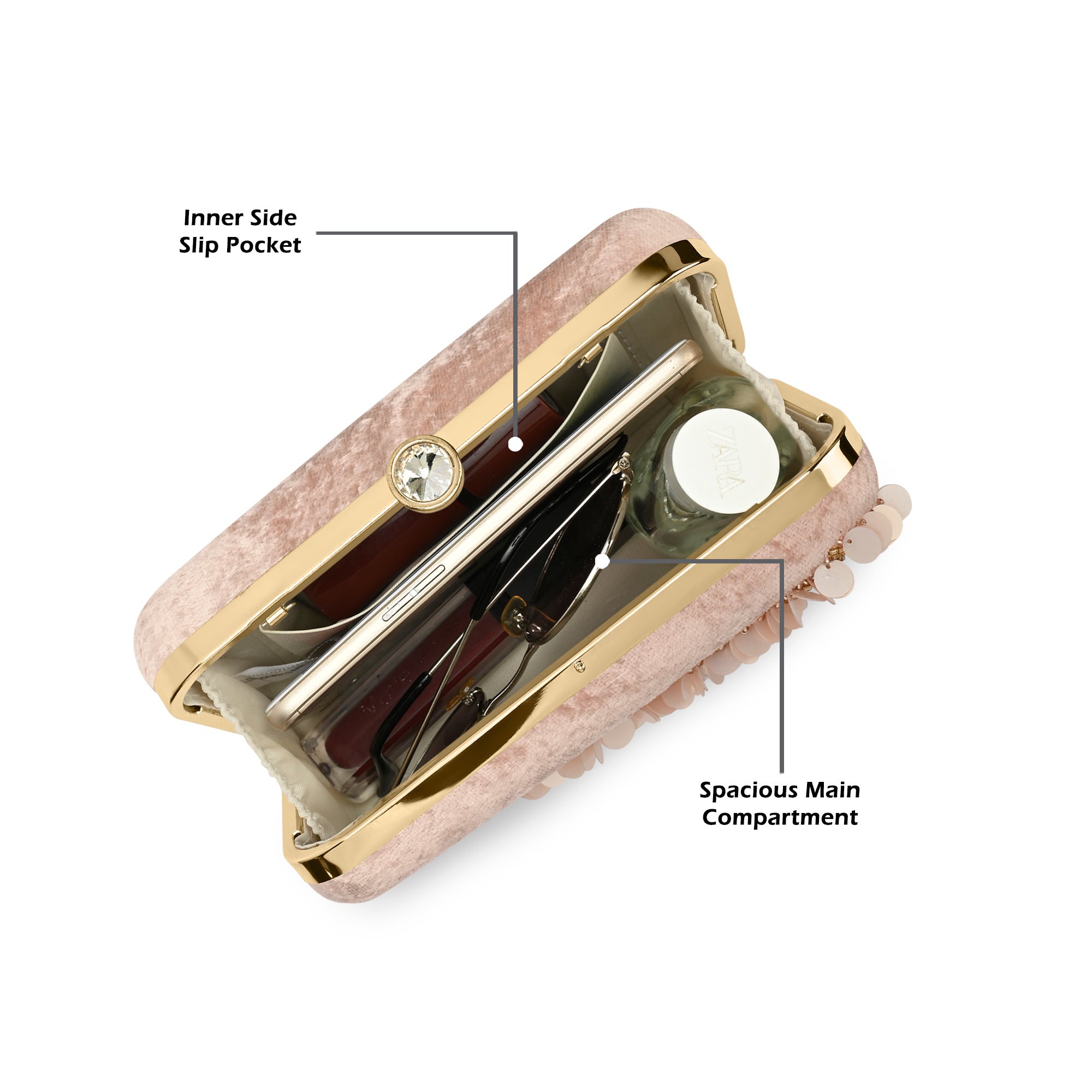 Eris Square Medium Frame Clutch