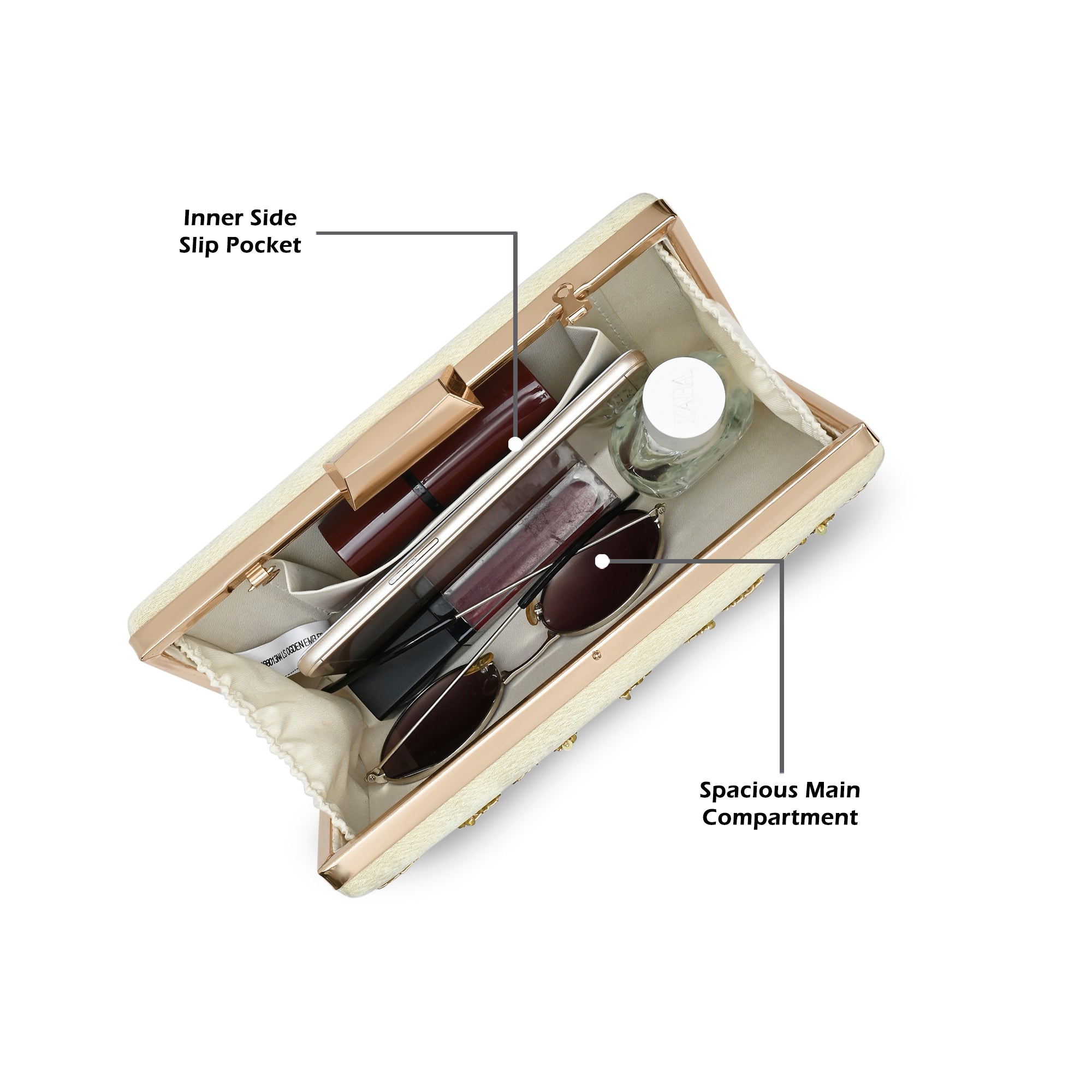 Ogden Embroyidery Large Frame Clutch