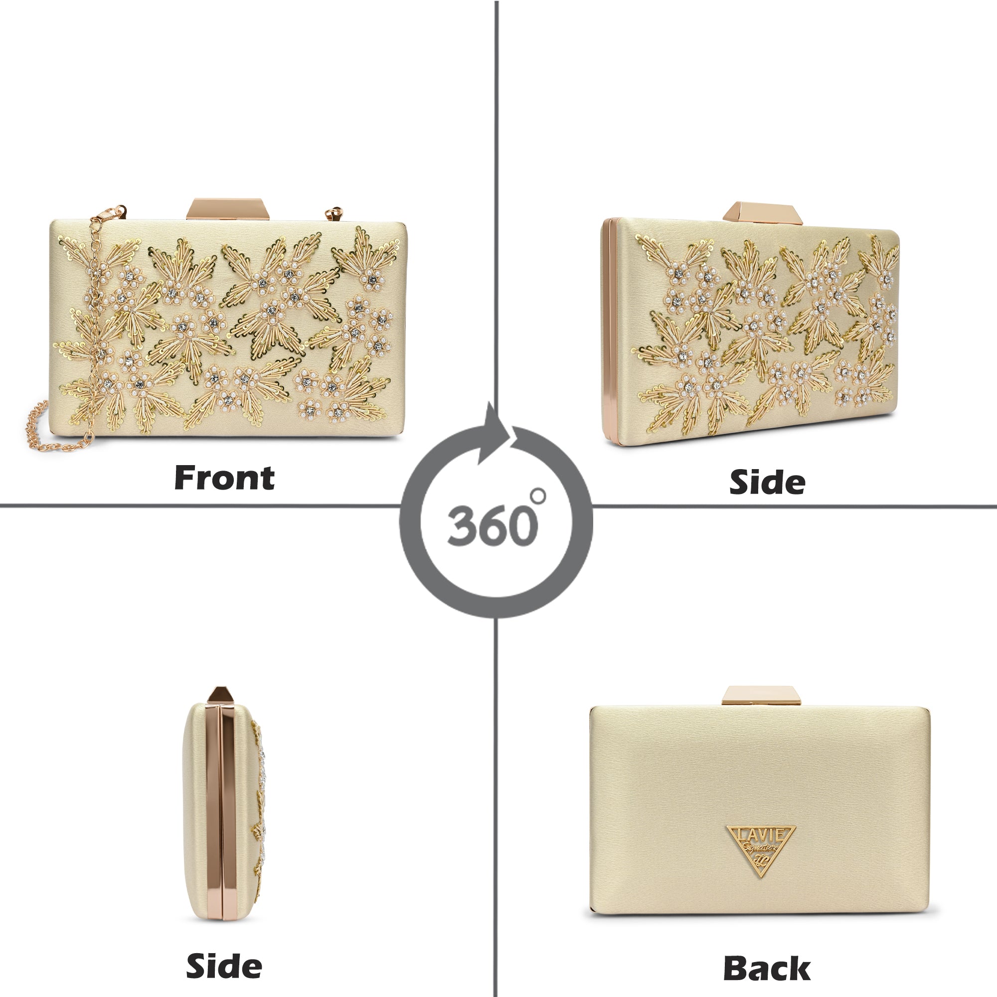Ogden Embroyidery Large Frame Clutch