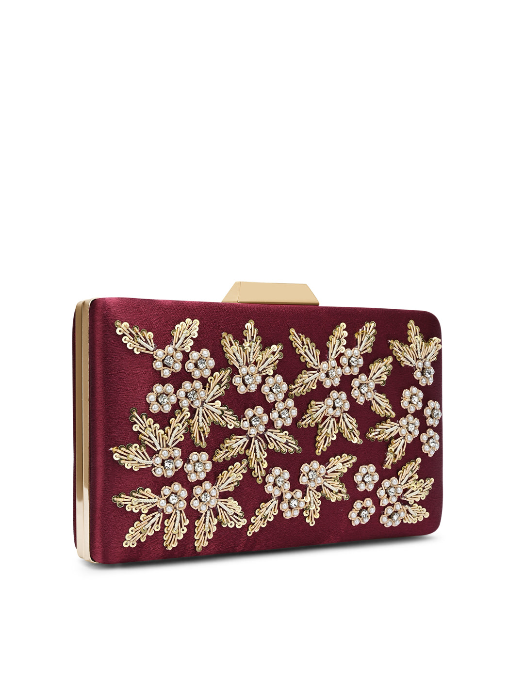 Ogden Embroyidery Large Frame Clutch