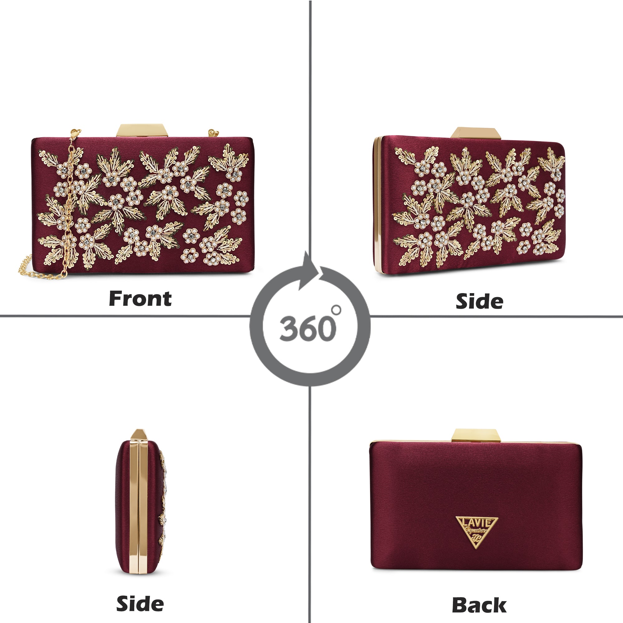 Ogden Embroyidery Large Frame Clutch