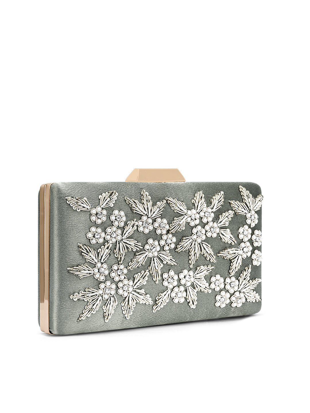 Ogden Embroyidery Large Frame Clutch