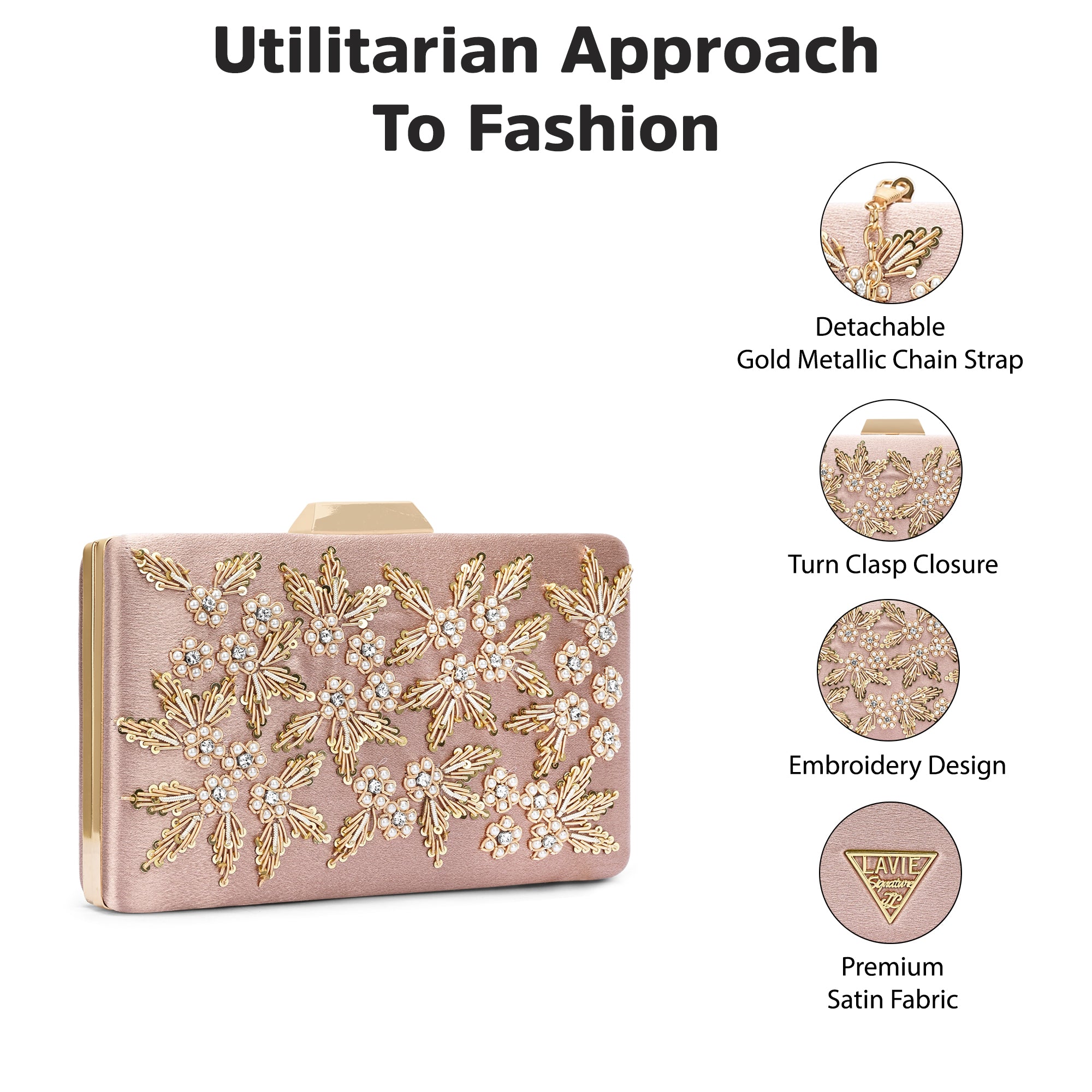 Ogden Embroyidery Large Frame Clutch