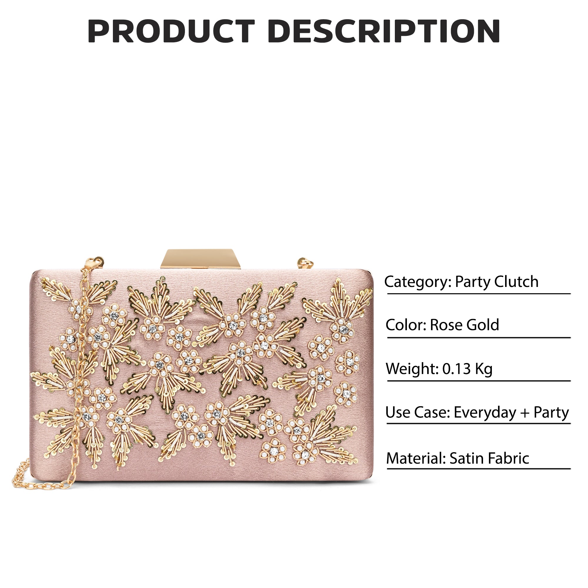 Ogden Embroyidery Large Frame Clutch