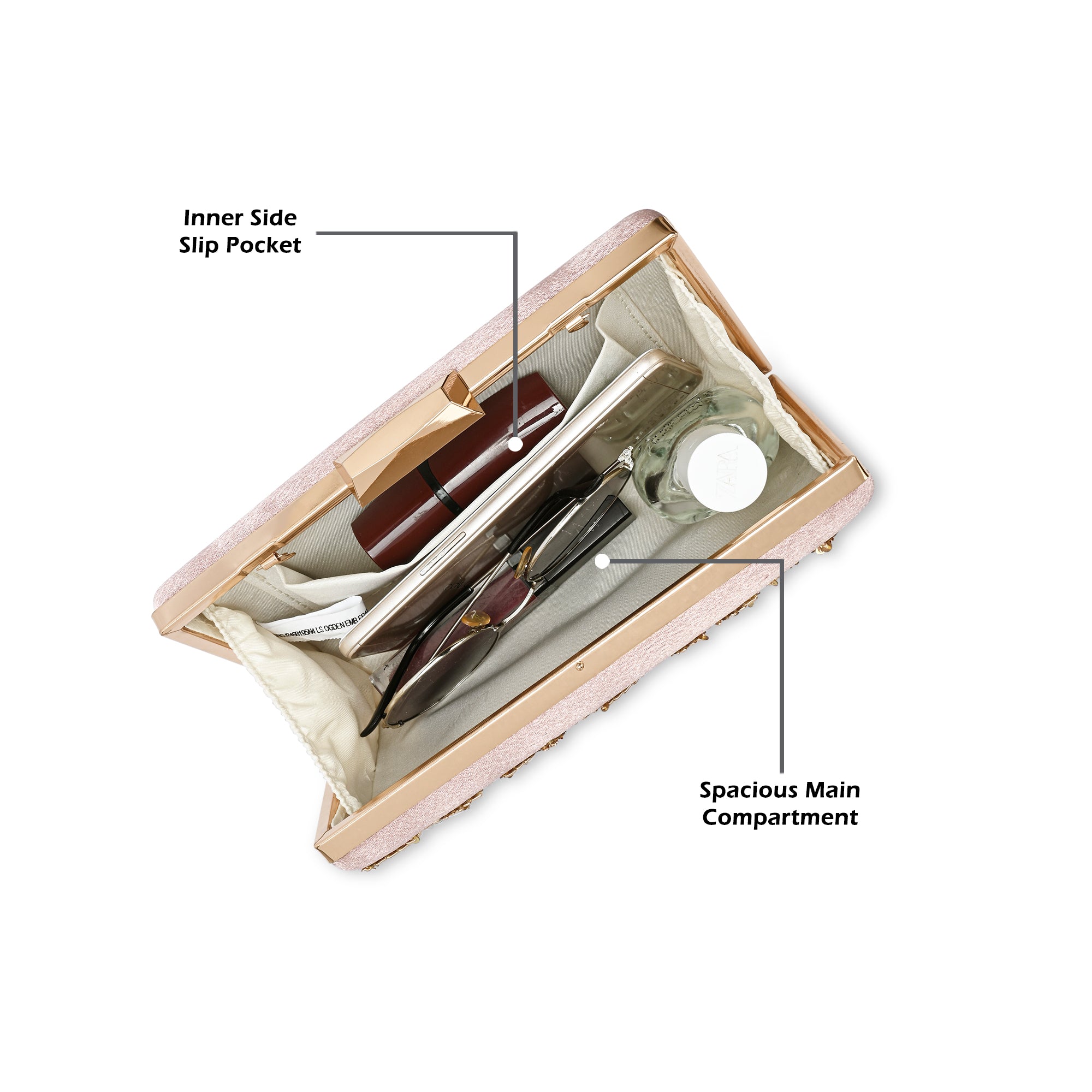 Ogden Embroyidery Large Frame Clutch