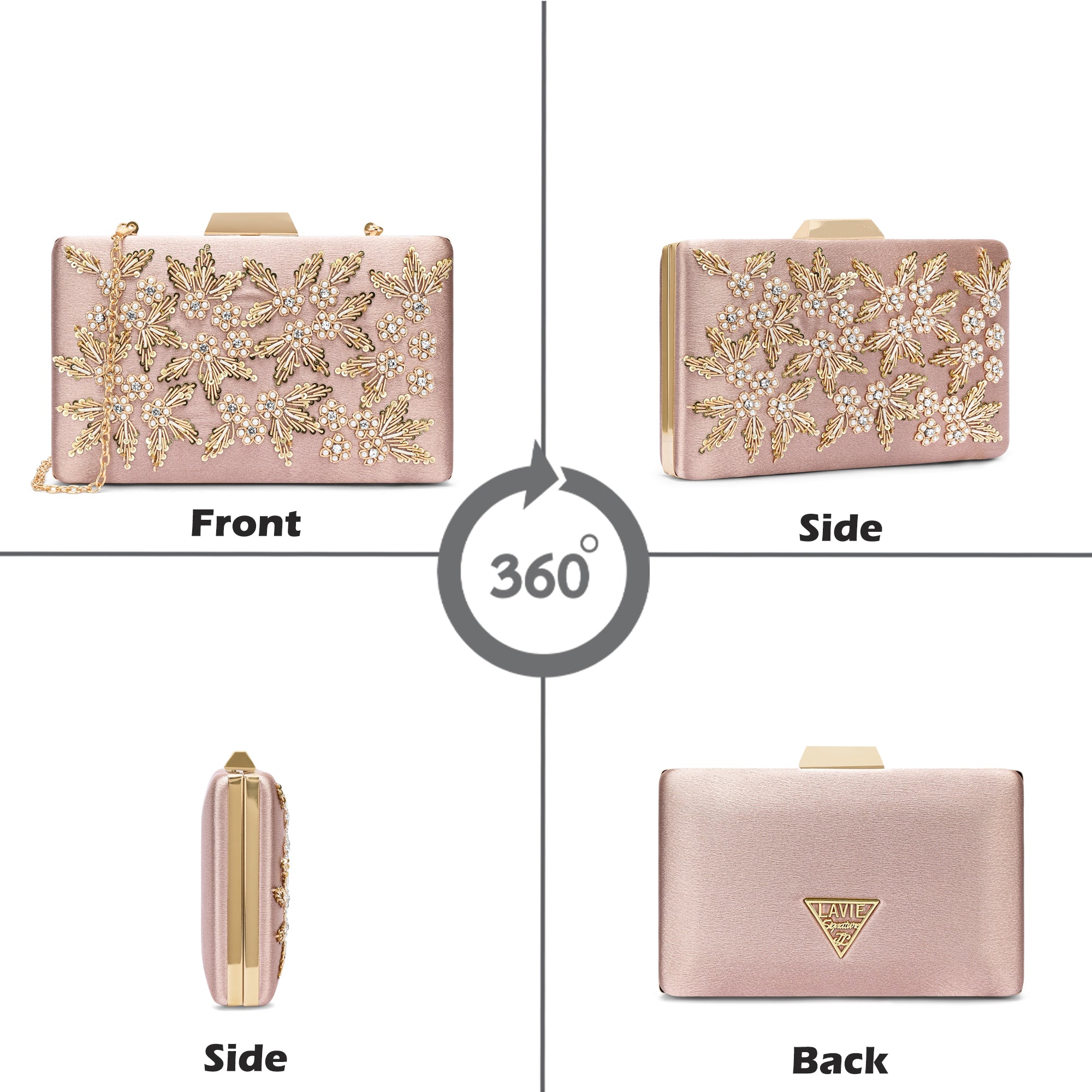 Ogden Embroyidery Large Frame Clutch