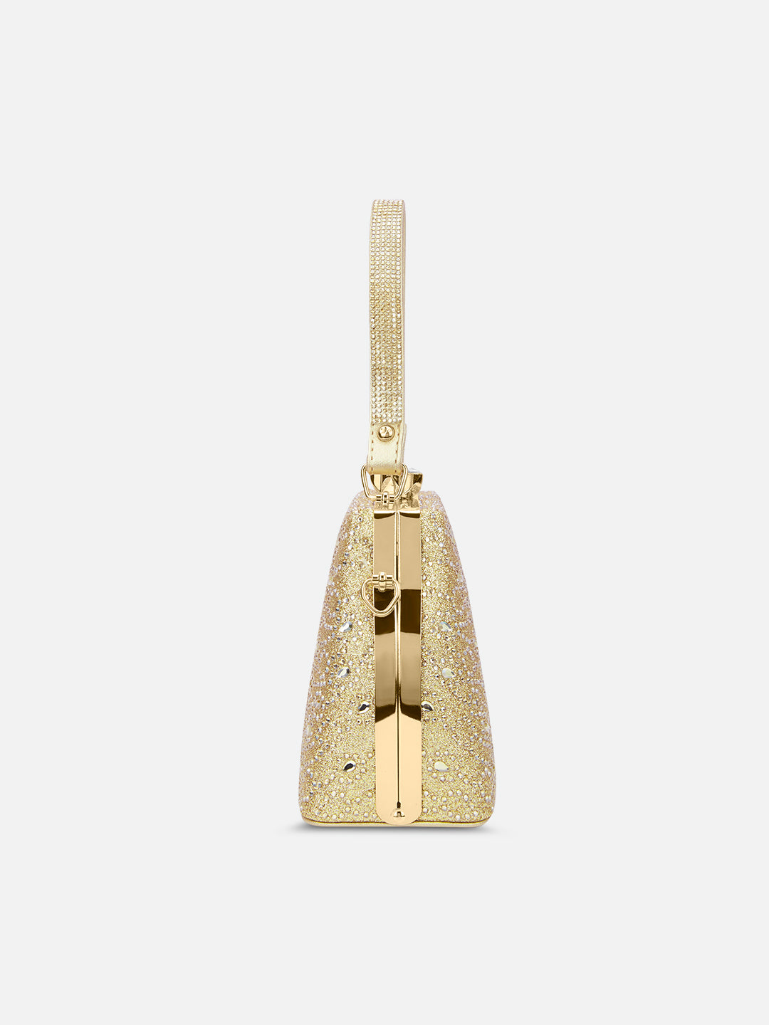 Flare Large Framed Clutch Gold