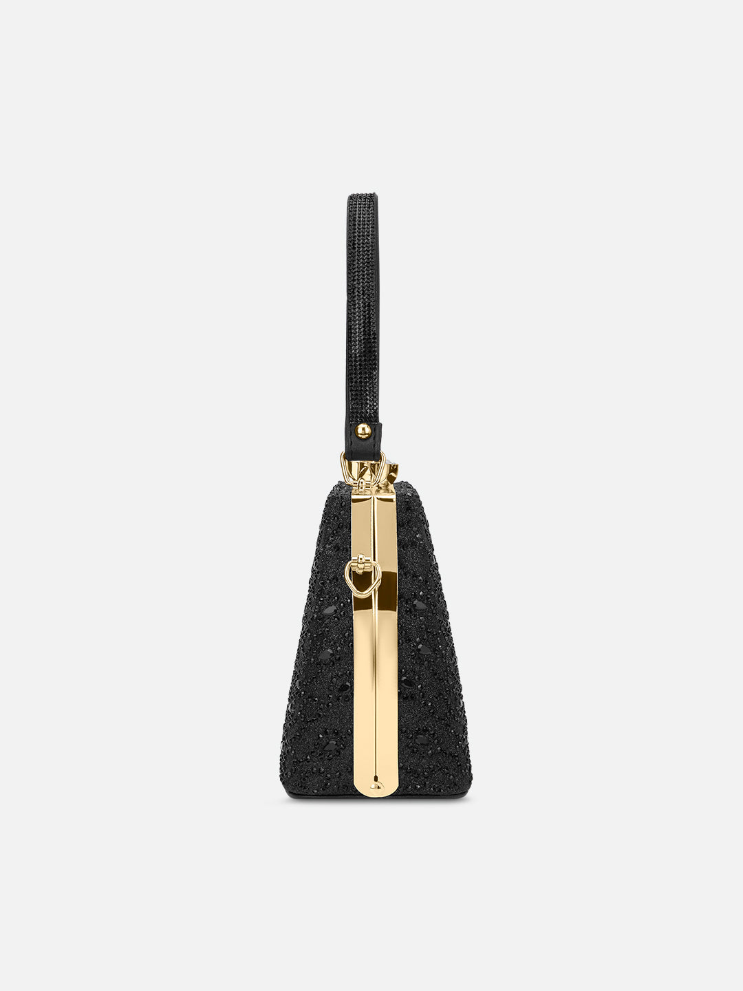 Flare Large Framed Clutch Black