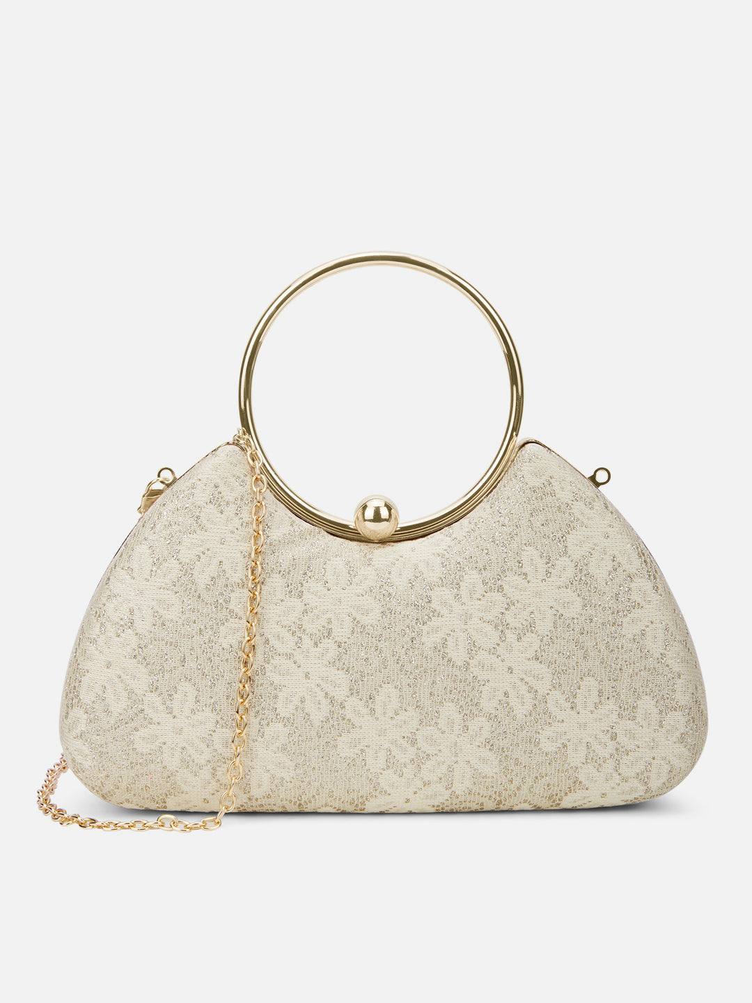 Adore Large Handle Clutch Gold