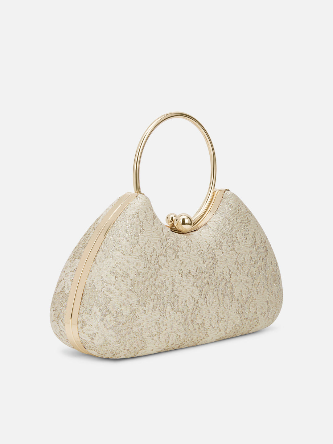 Adore Large Handle Clutch Gold