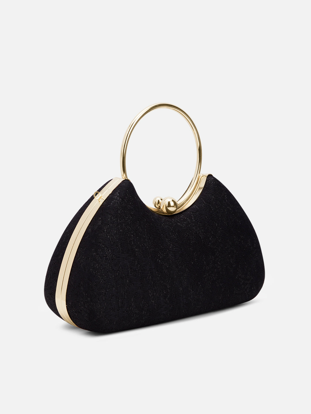 Adore Large Handle Clutch Black