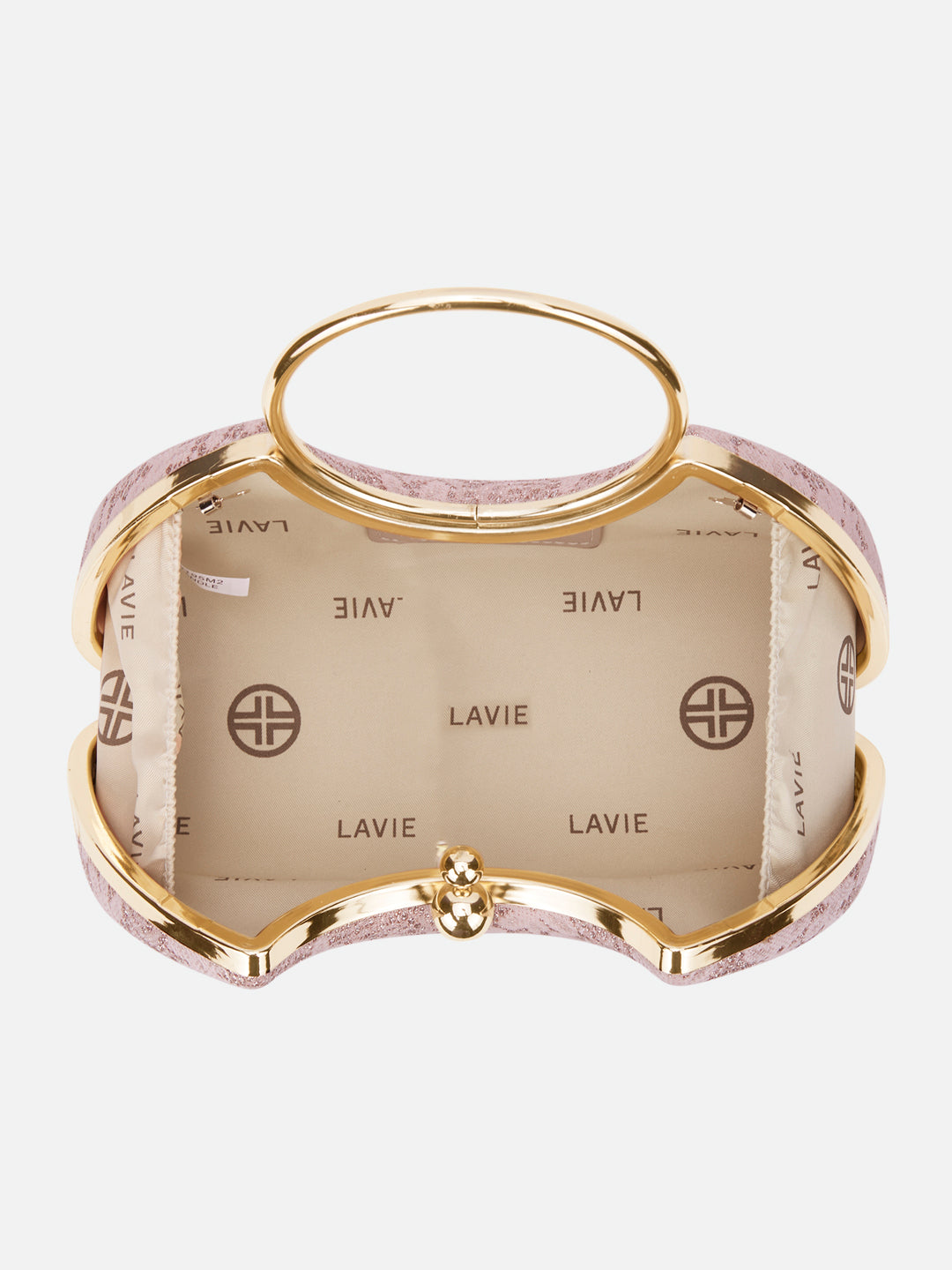 Adore Large Handle Clutch Rose Gold