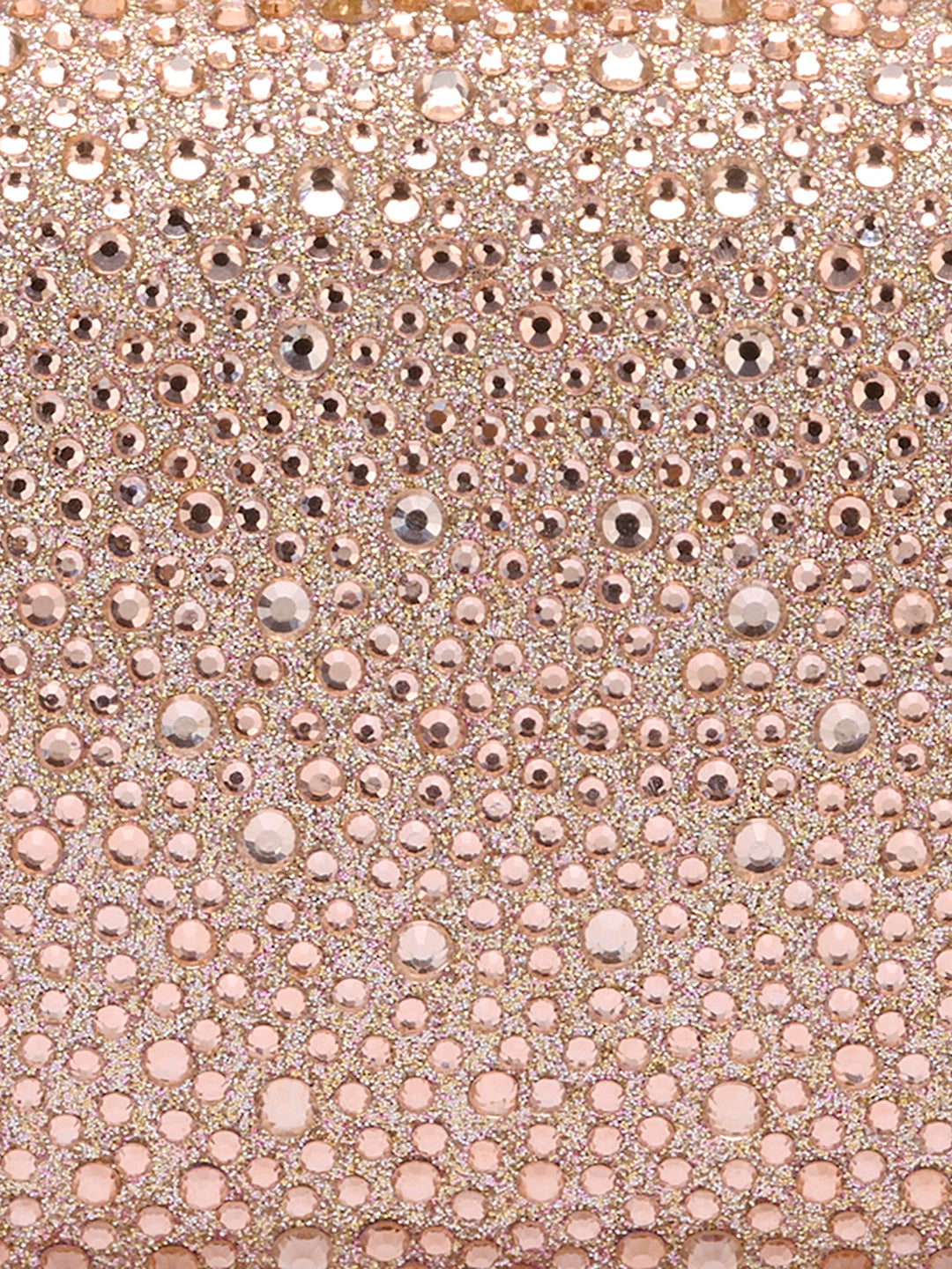 Orinoco Rectagular Handle Frame Clutch Rose Gold