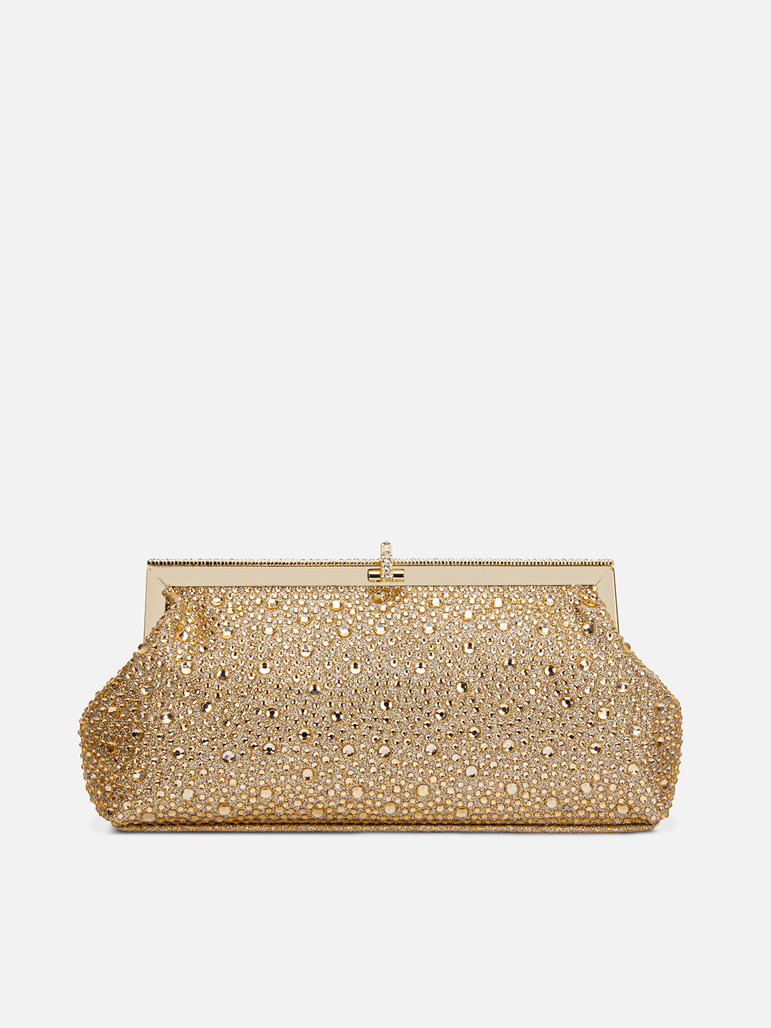 Madeira Beads Frame Clutch Gold