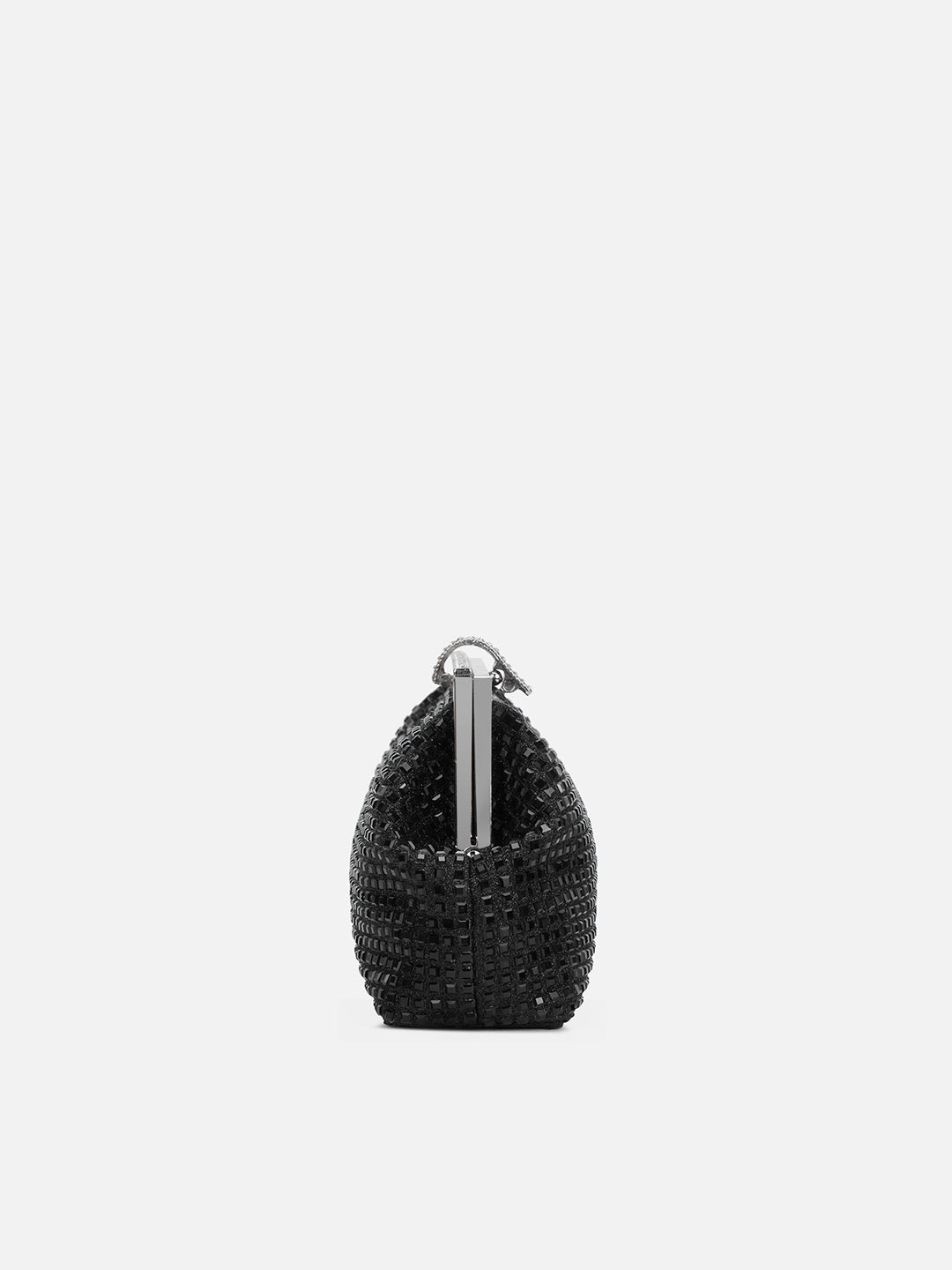 Madeira Beads Frame Clutch Black