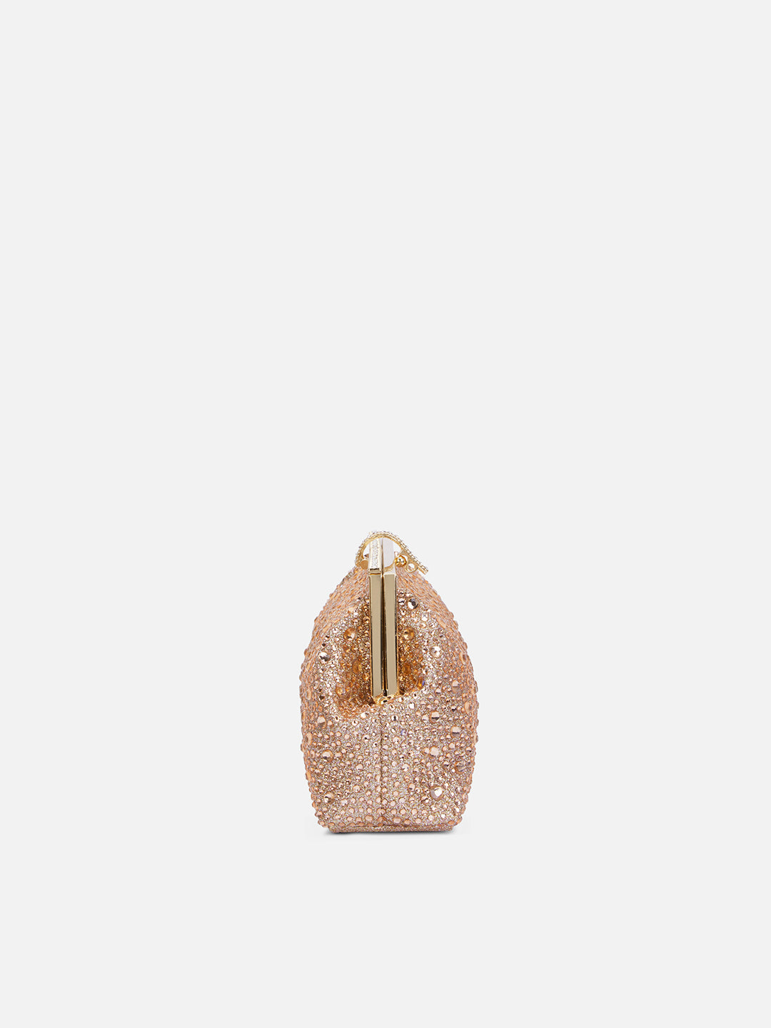Madeira Beads Frame Clutch Rose Gold