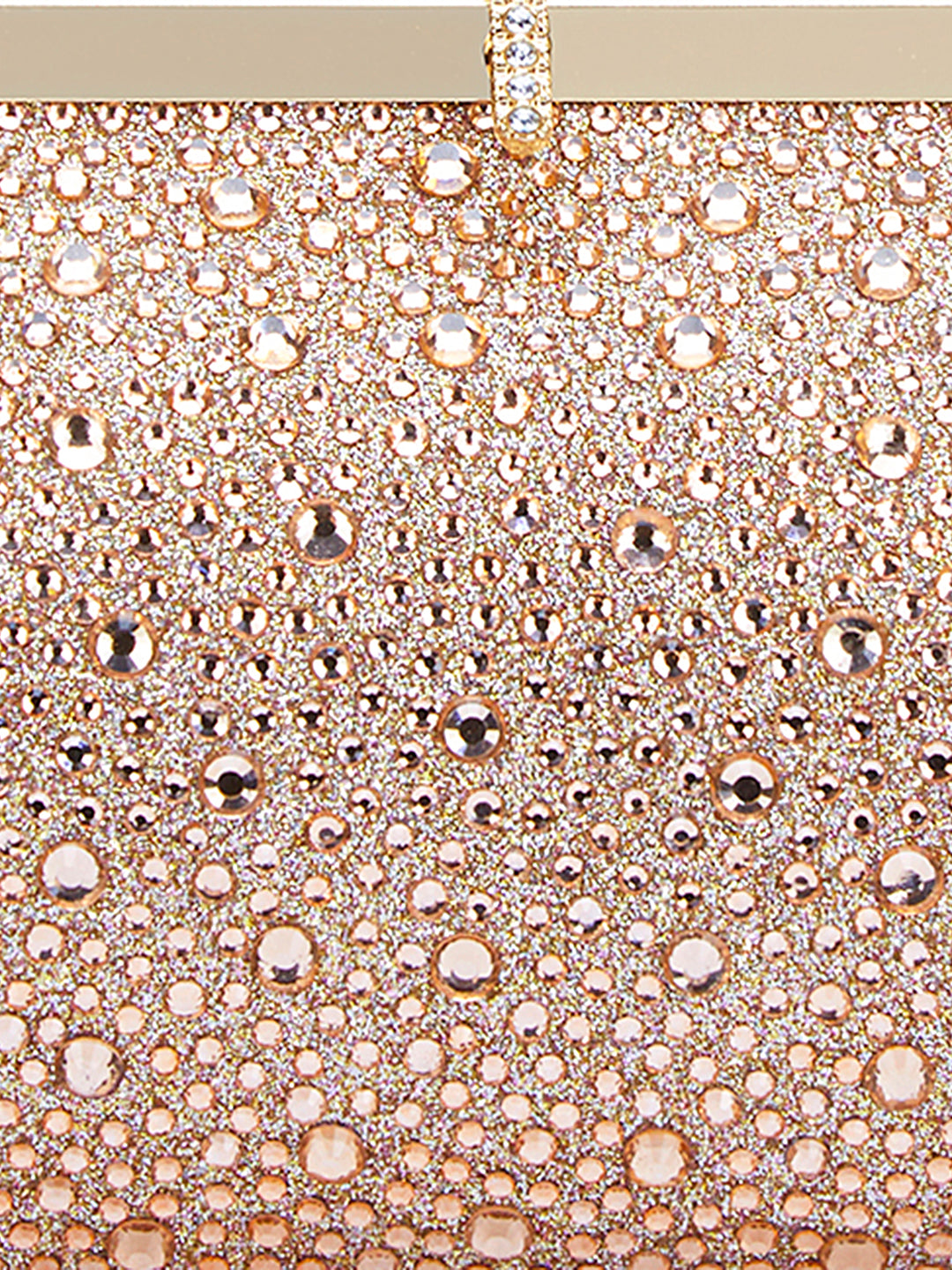 Madeira Beads Frame Clutch Rose Gold