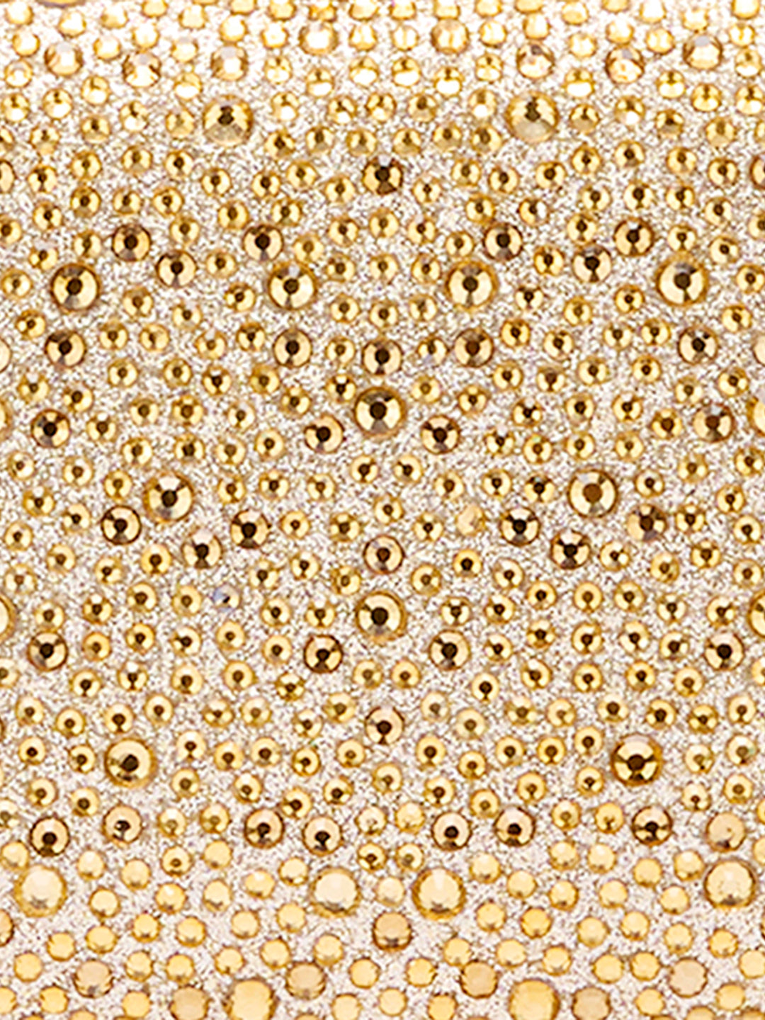 Peace Square Frame Clutch Gold