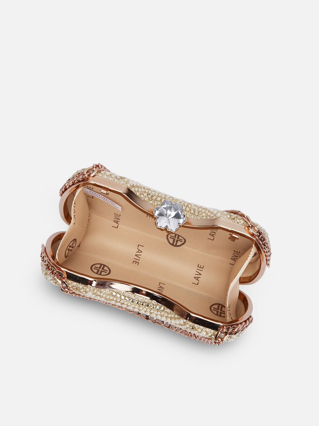 Puru Dual Handle Frame Clutch Gold