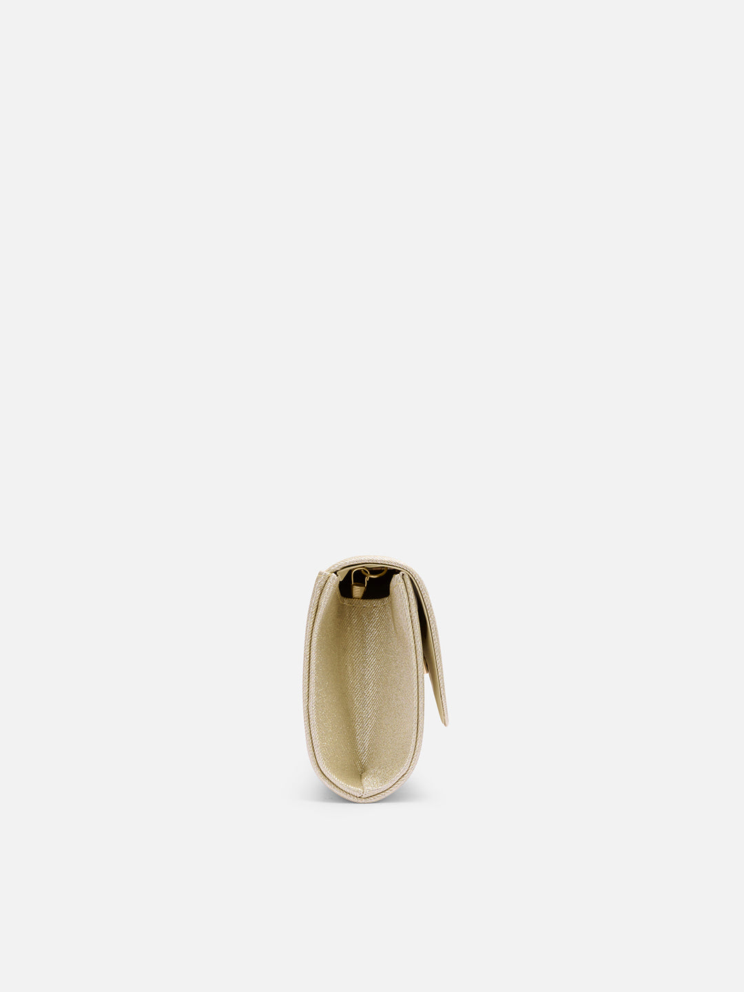 Churchill Rectagular Flap Over Frame Clutch Gold