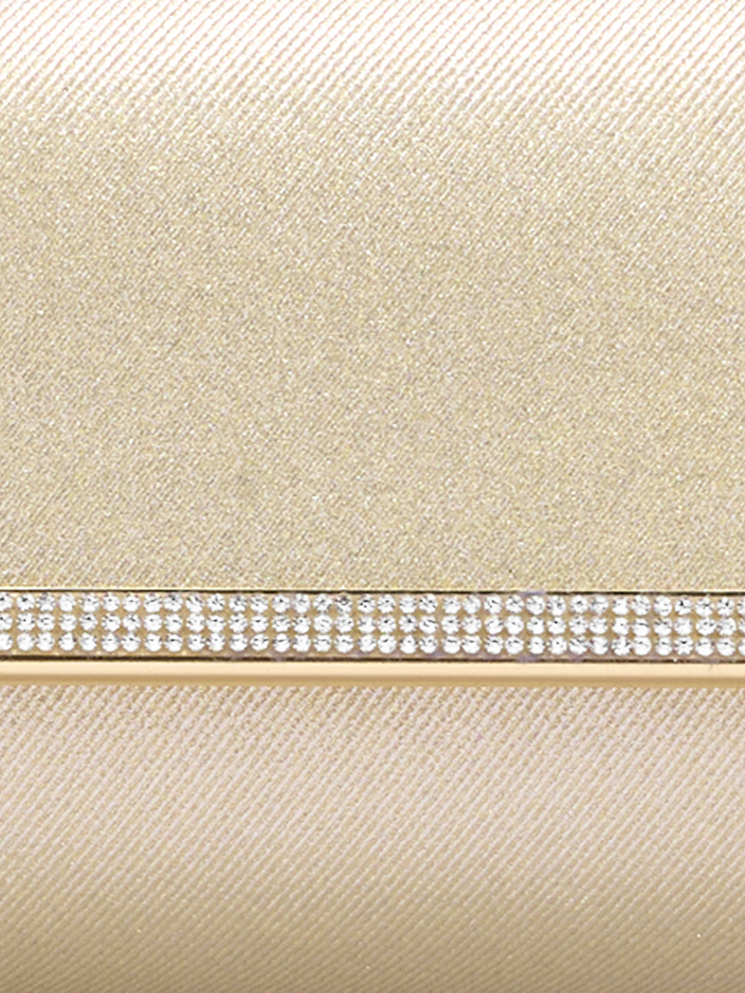 Churchill Rectagular Flap Over Frame Clutch Gold