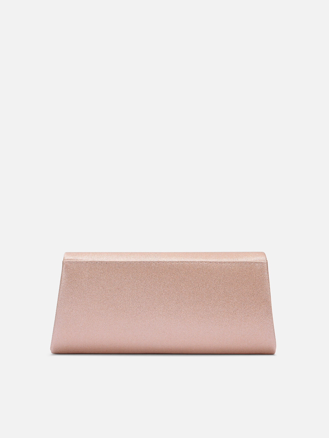 Churchill Rectagular Flap Over Frame Clutch Rose Gold