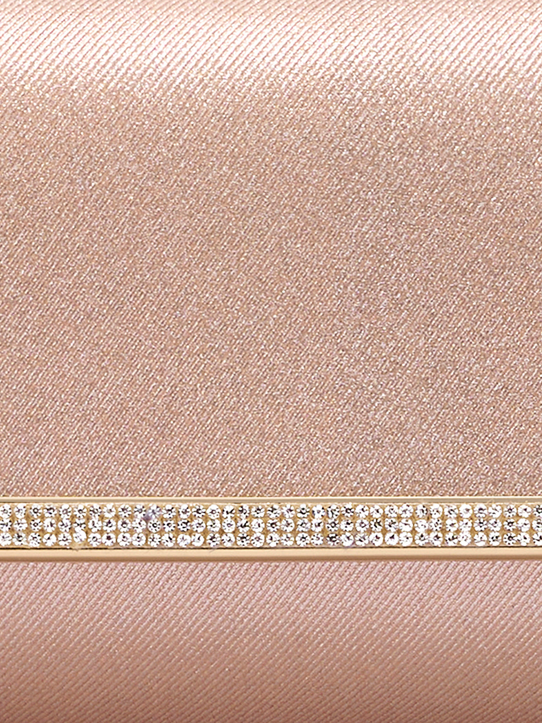 Churchill Rectagular Flap Over Frame Clutch Rose Gold