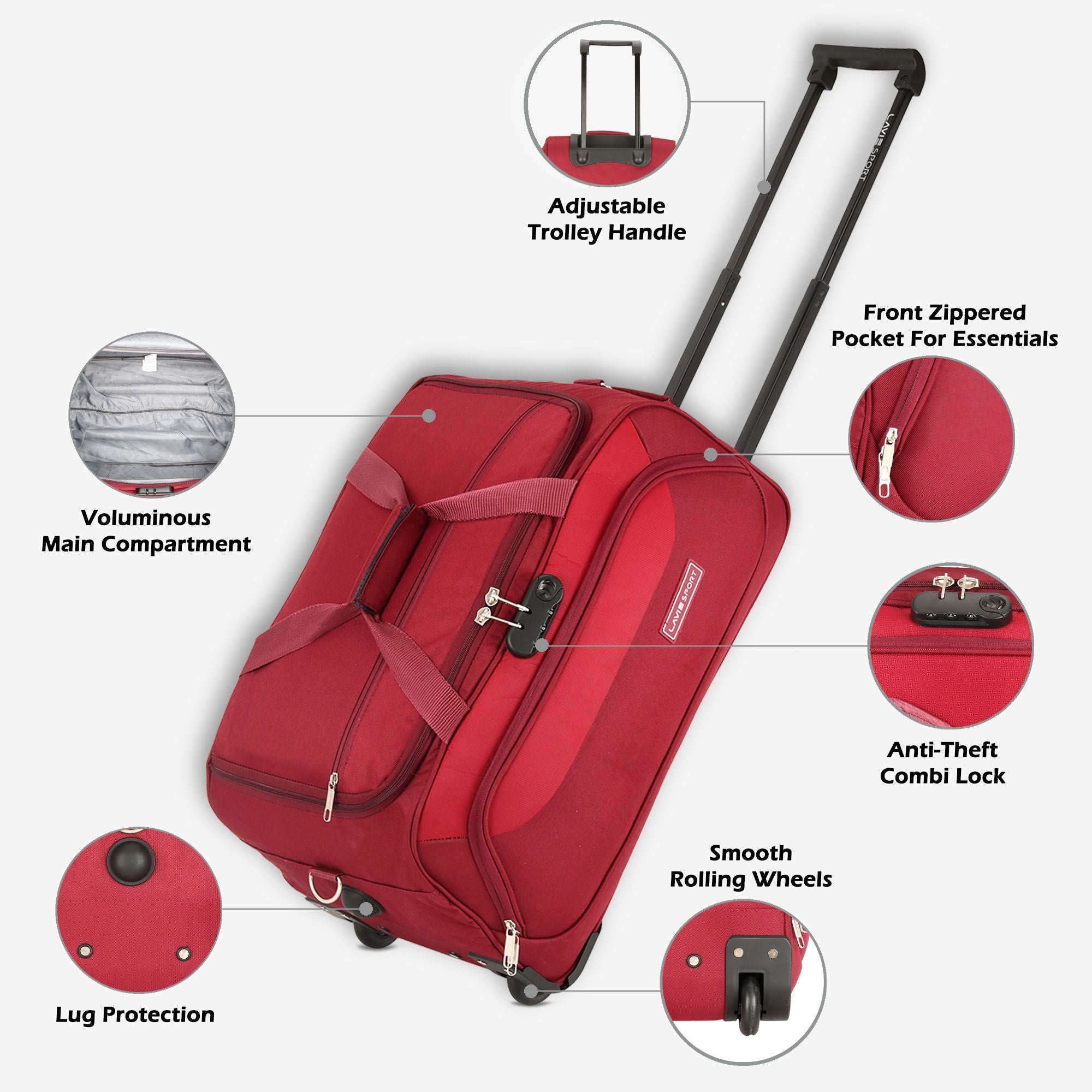 Lavie_Sport_57_cms_Anti-theft_Sage_Wheel_Duffle_Bag_|_Maroon
