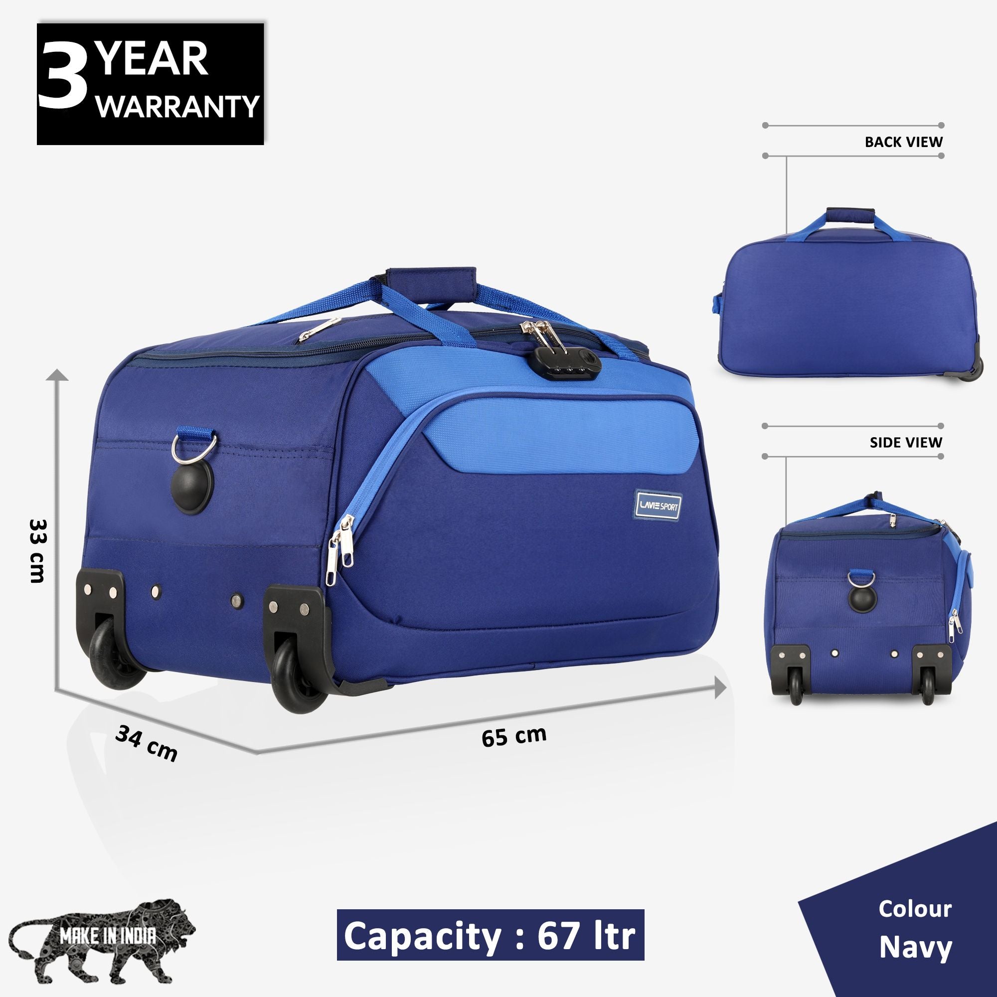 Lavie_Sport_65_cms_Anti-theft_Sage_Wheel_Duffle_Bag_|_Navy