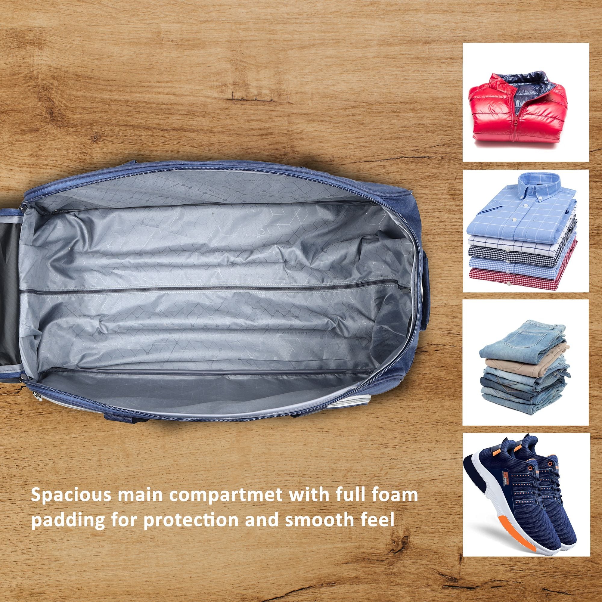 Galactic Wheel Duffle Bag Navy