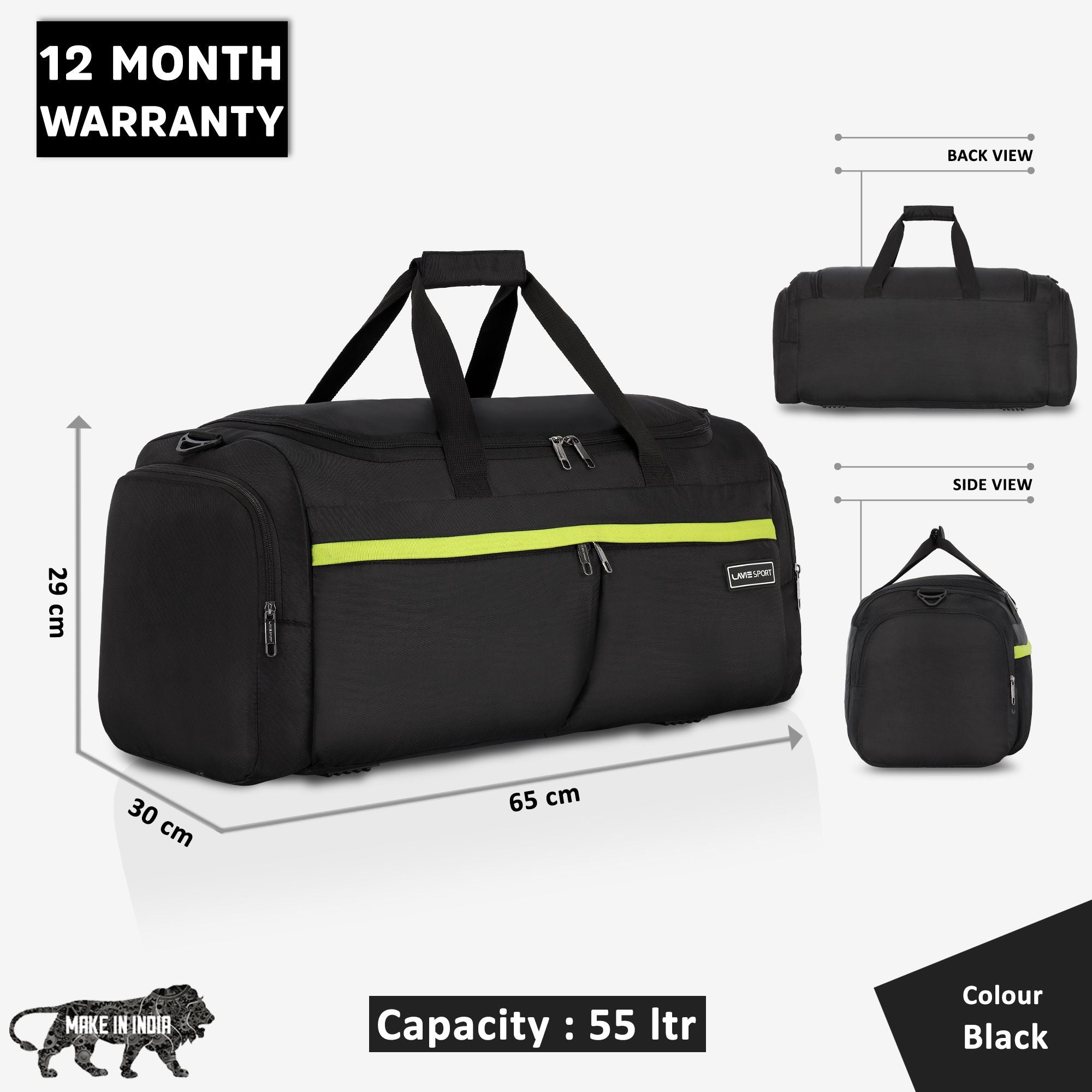 Epitome Duffle Bag Airbag Black