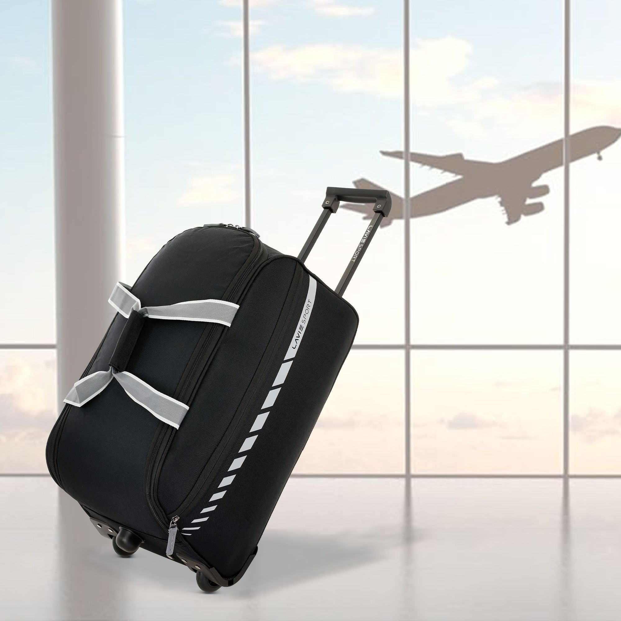 Pluto Wheel Duffle Bag Trolley Black