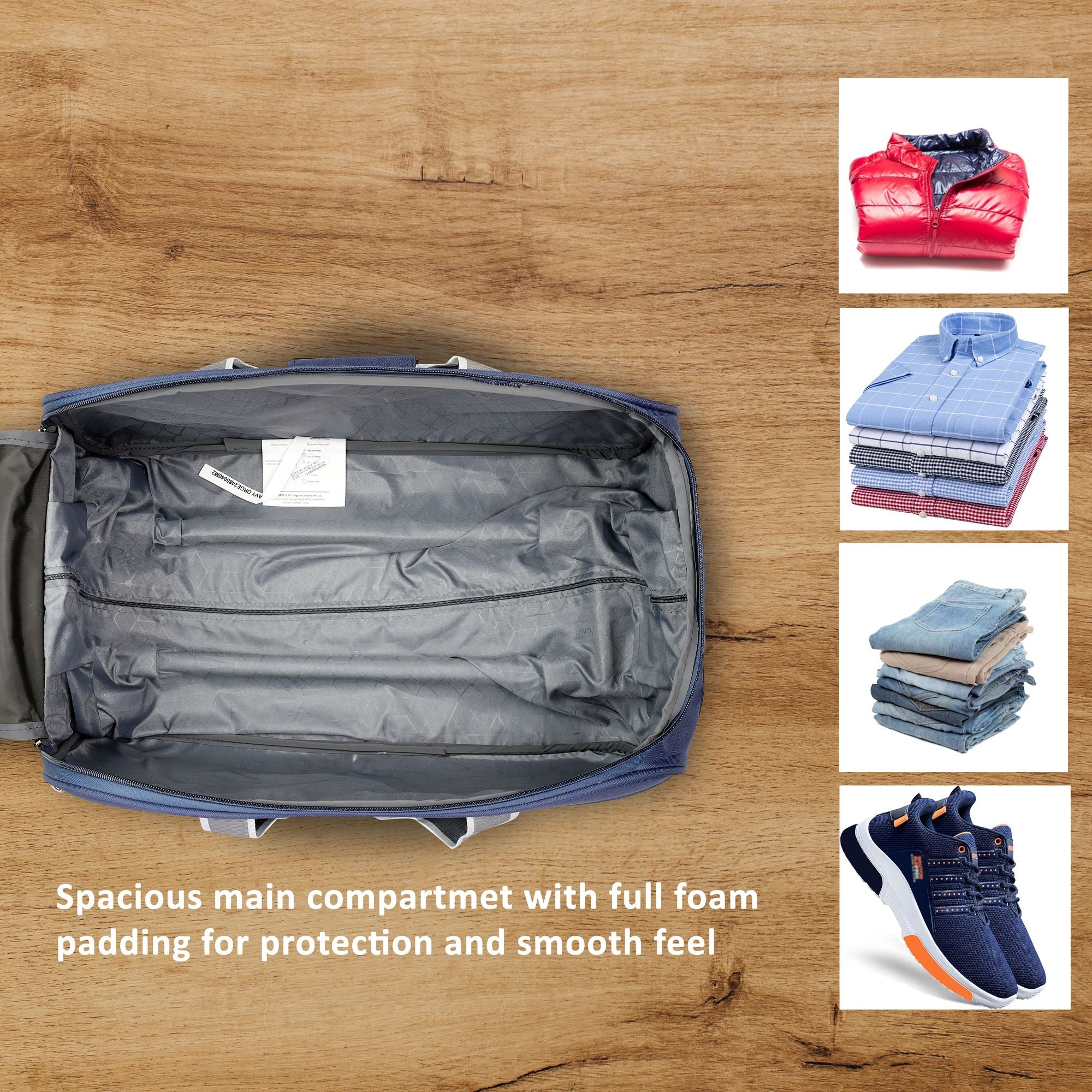 Pluto Wheel Duffle Bag Trolley Navy