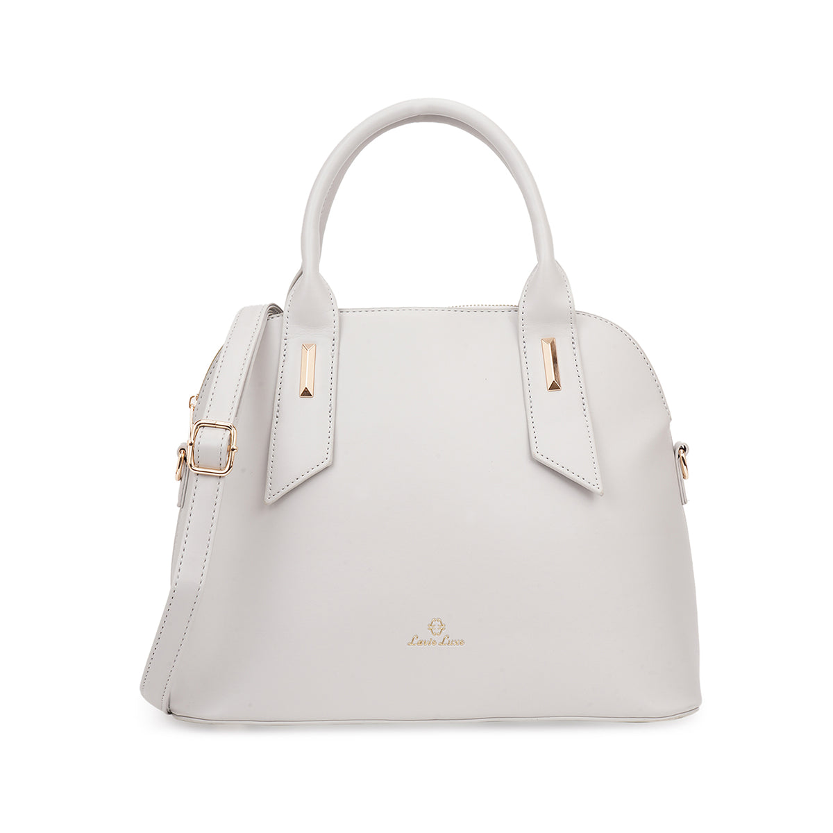 Lavie Luxe Grey Large Women's Kurumba Satchel Bag