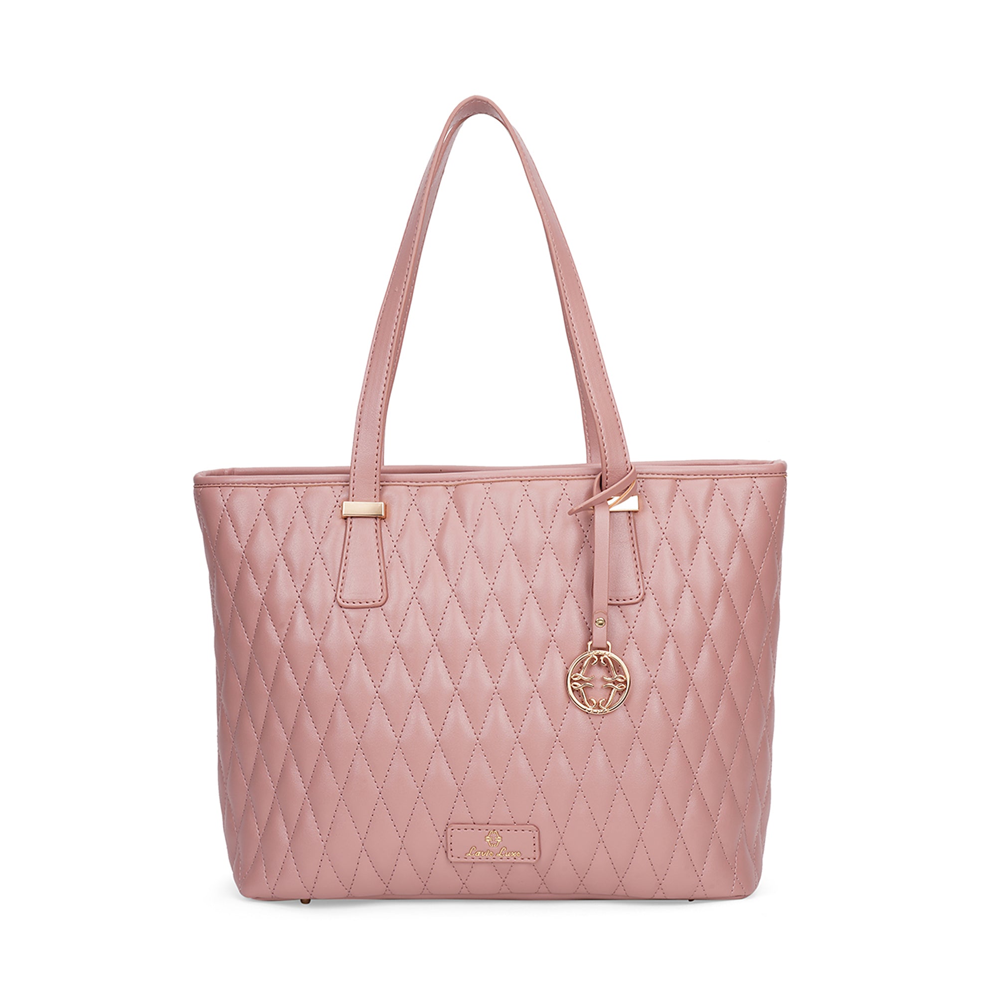 Lavie Luxe Dark Pink Large Women's Sherry Tote Bag