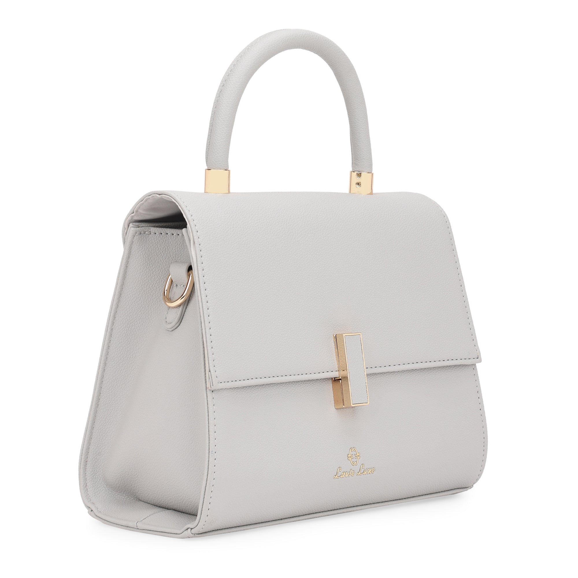 Lavie Luxe Grey Medium Women's Gypsy Flap Satchel Bag