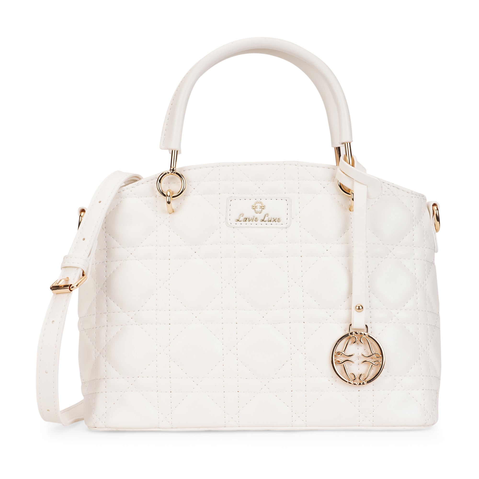 Lavie Luxe White Small Women's Babel Satchel Bag